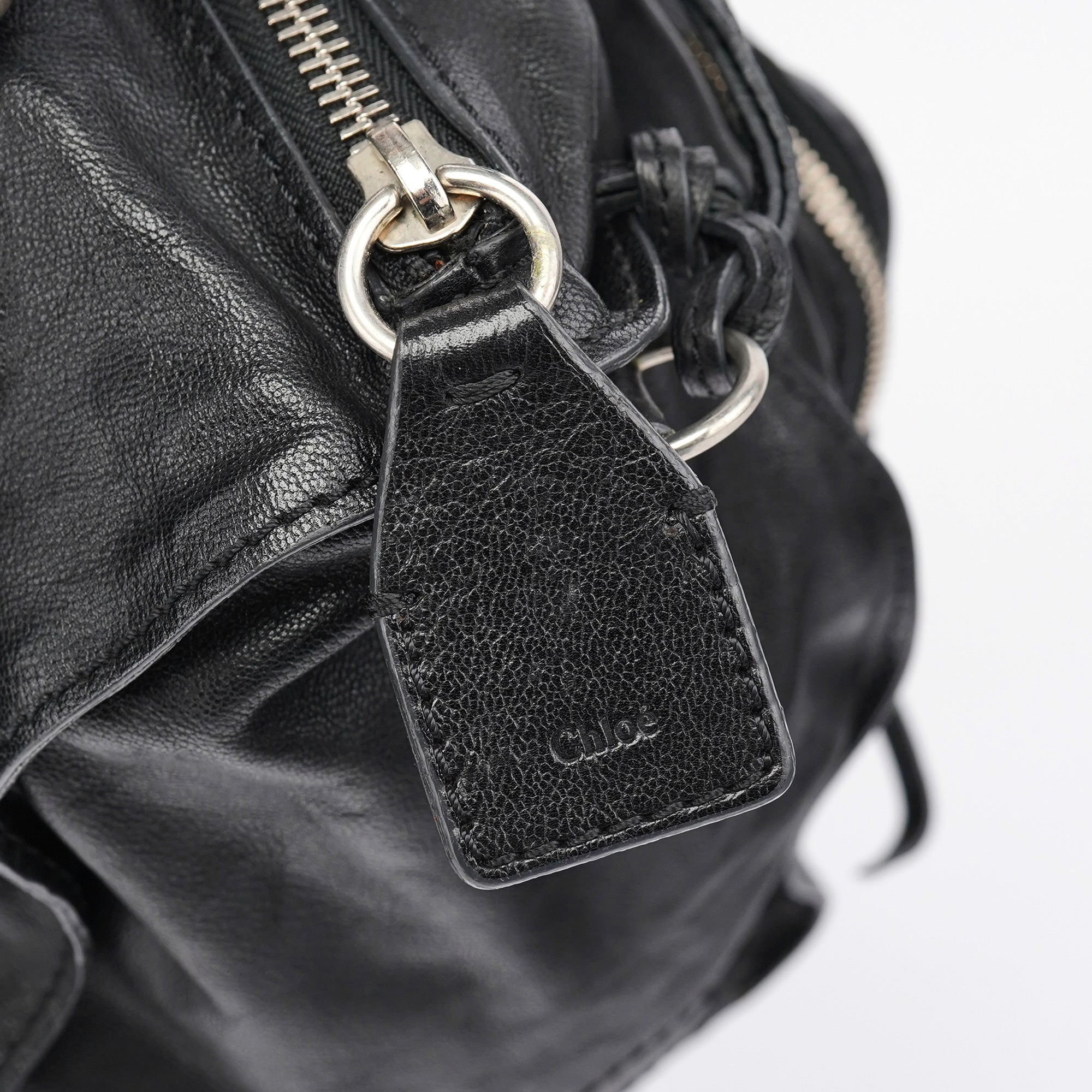 Black Lambskin Betty Tote Bag