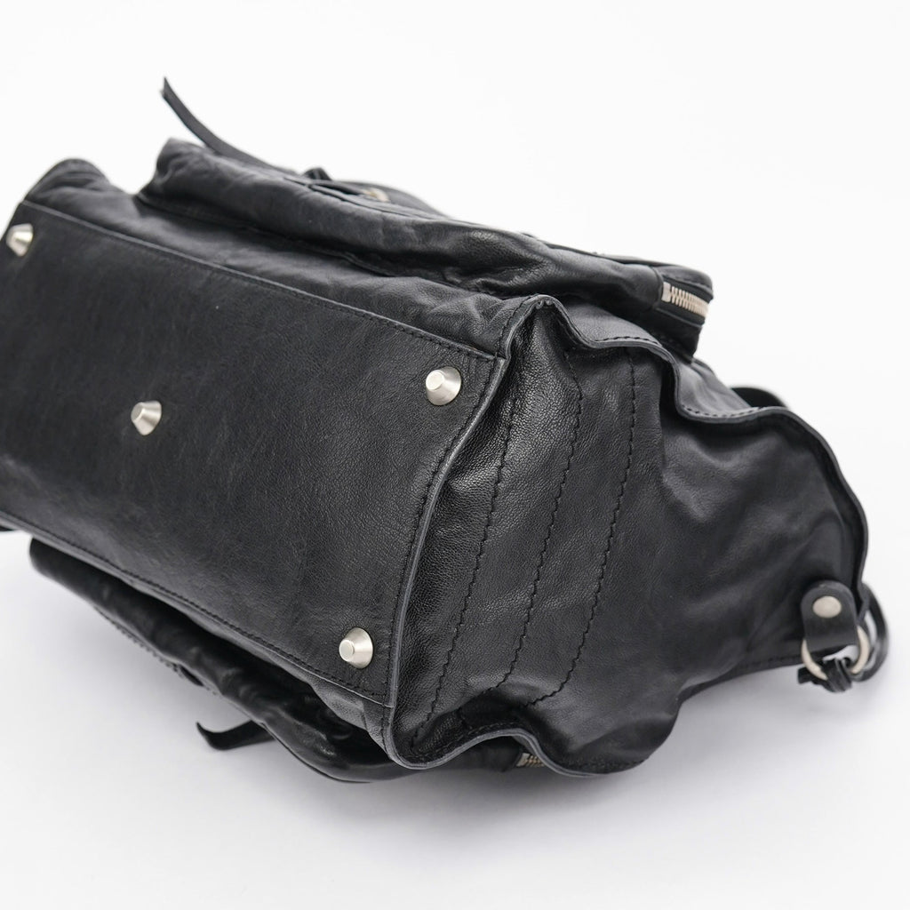Black Lambskin Betty Tote Bag