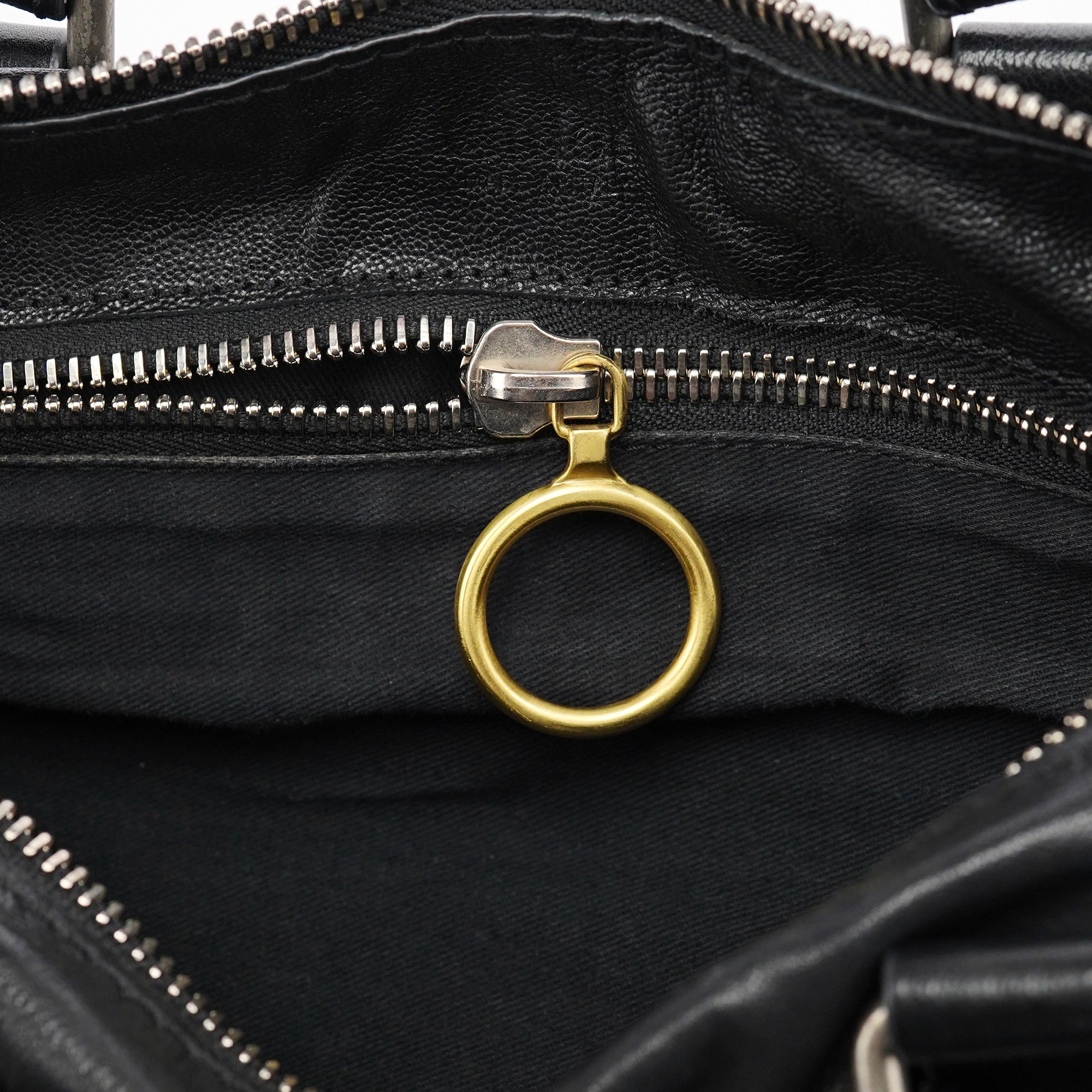 Black Lambskin Betty Tote Bag