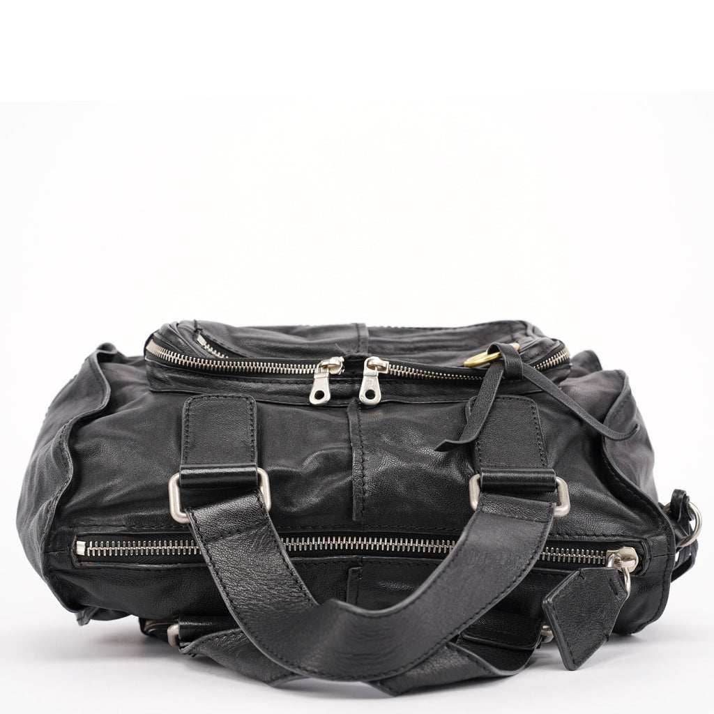 Black Lambskin Betty Tote Bag