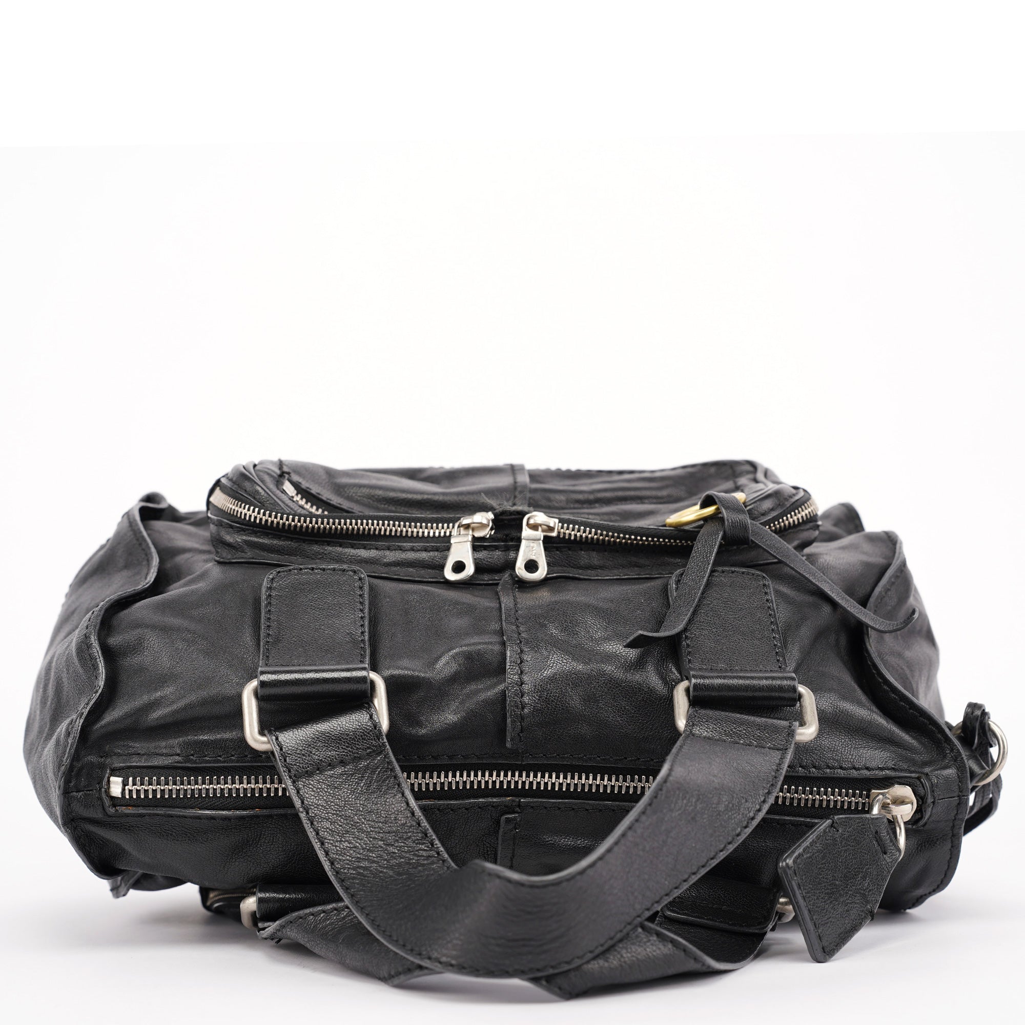 Black Lambskin Betty Tote Bag