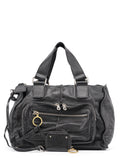 Black Lambskin Betty Tote Bag