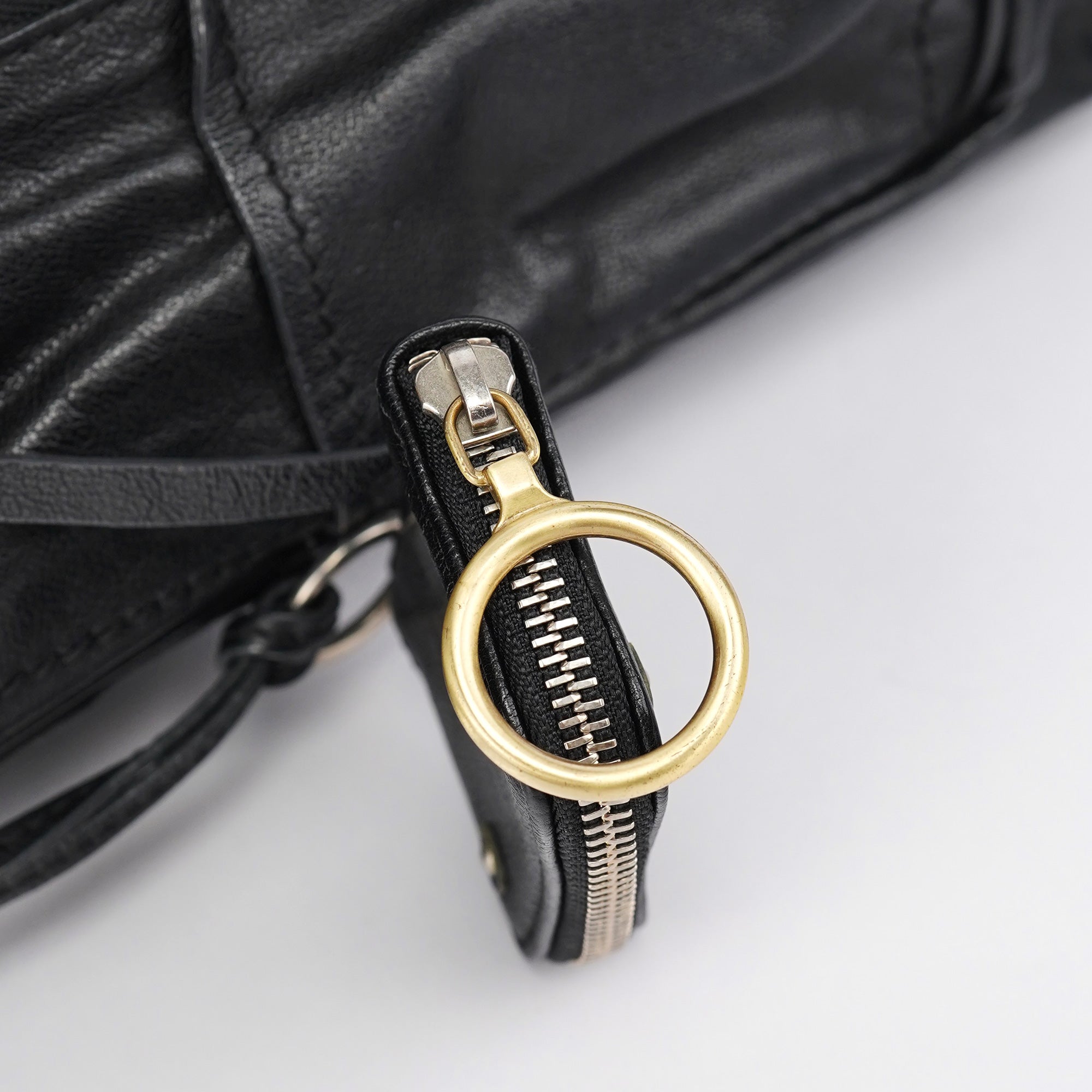 Black Lambskin Betty Tote Bag