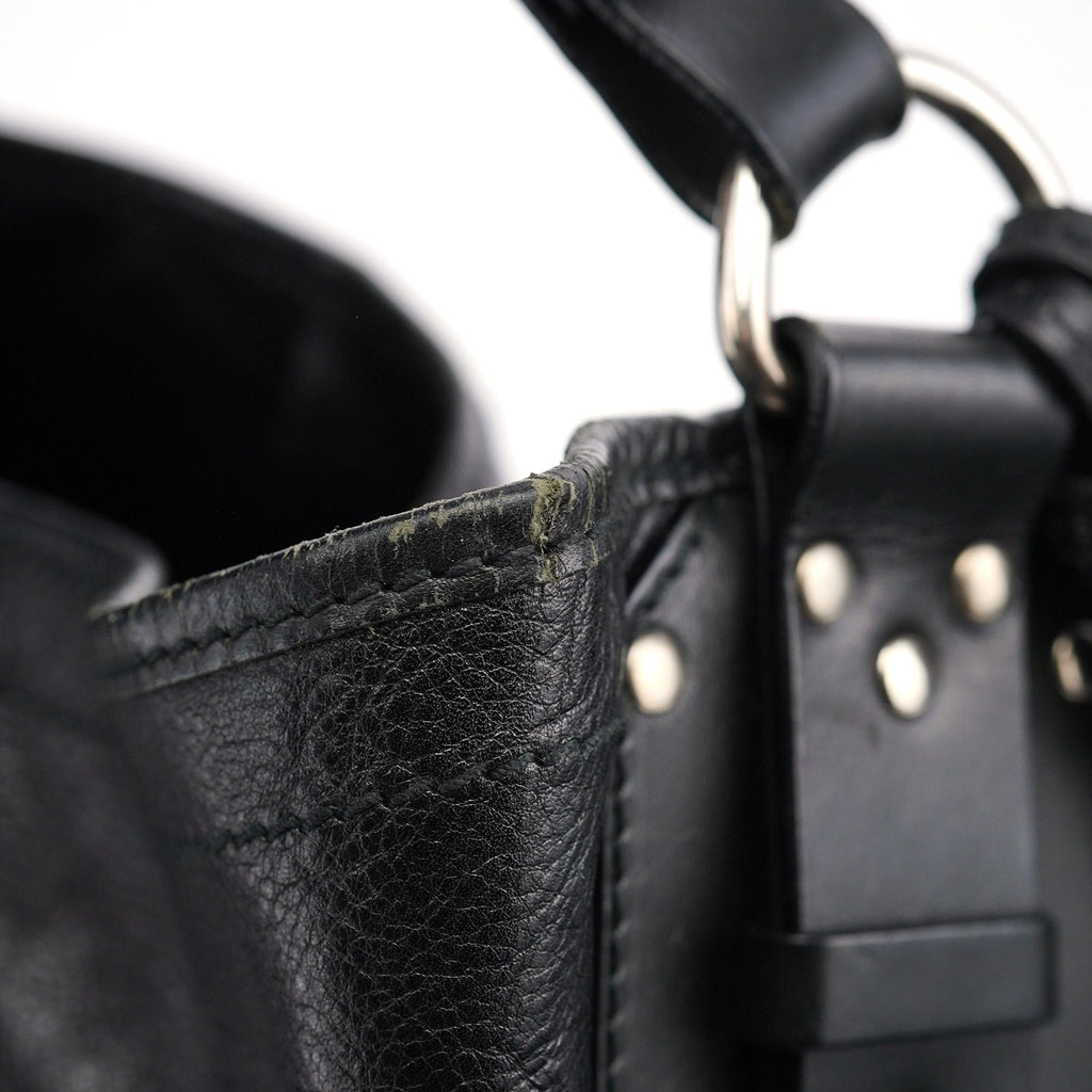 Black Lambskin Kerala Shoulder Bag