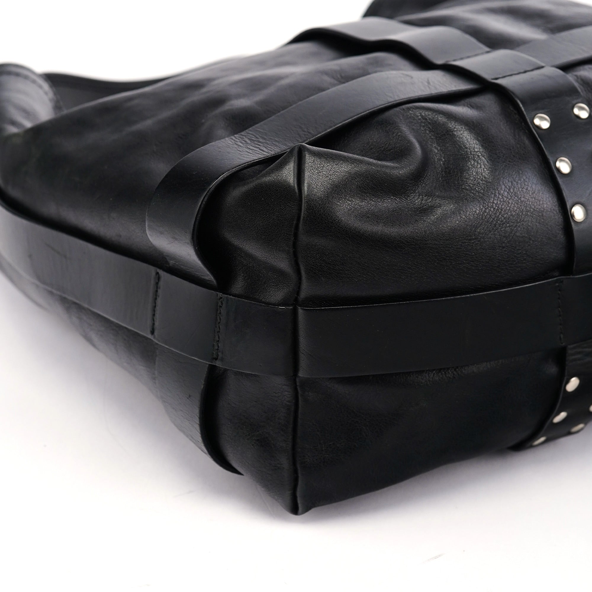 Black Lambskin Kerala Shoulder Bag