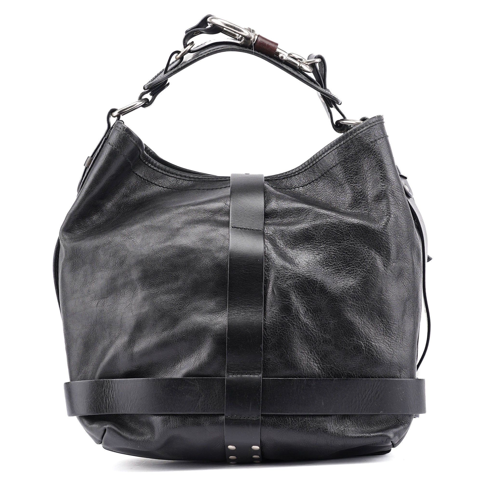 Black Lambskin Kerala Shoulder Bag