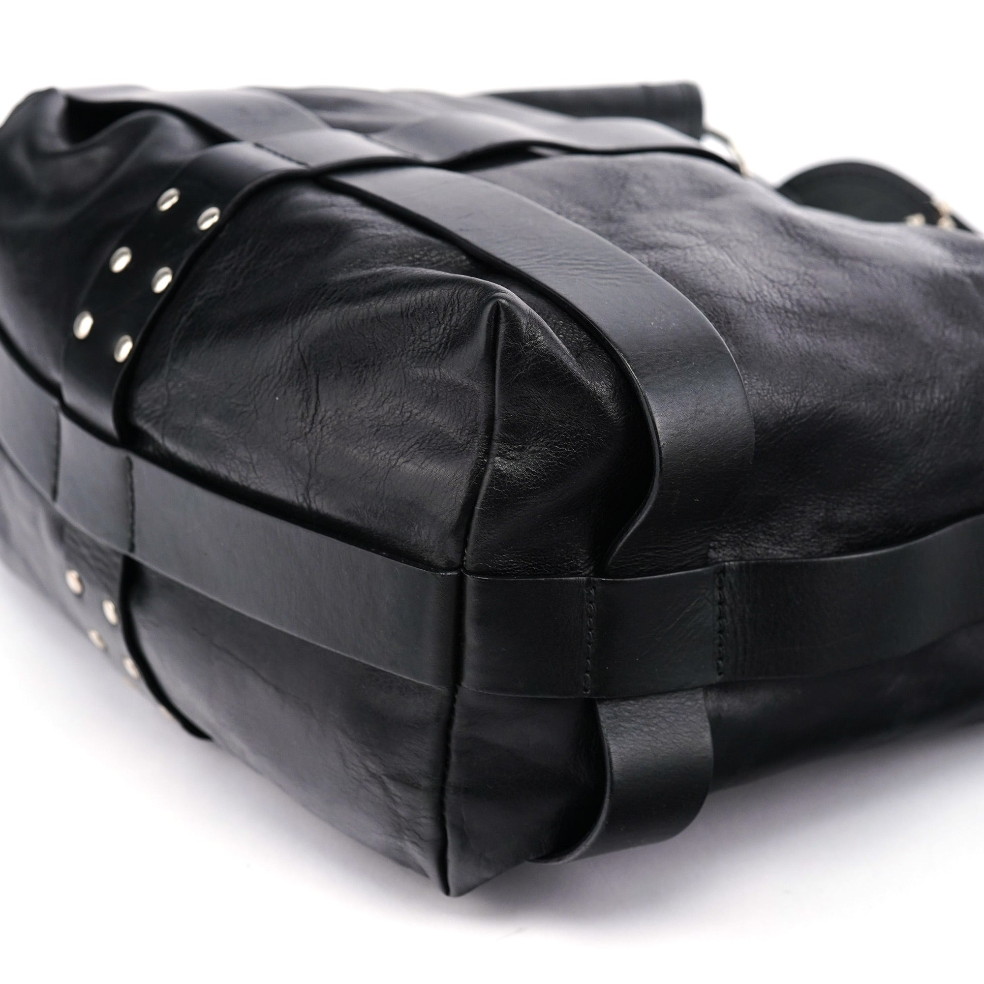 Black Lambskin Kerala Shoulder Bag