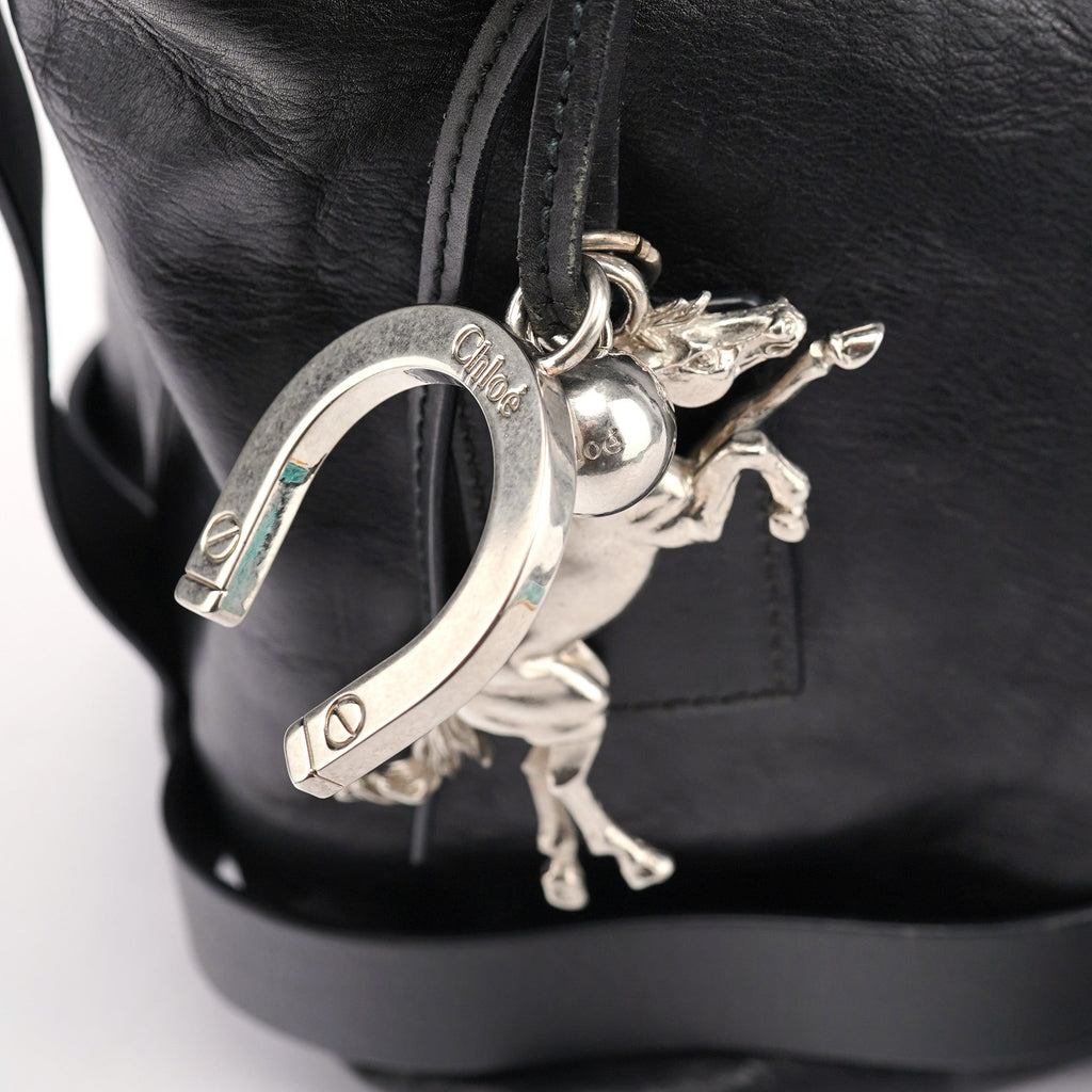 Black Lambskin Kerala Shoulder Bag