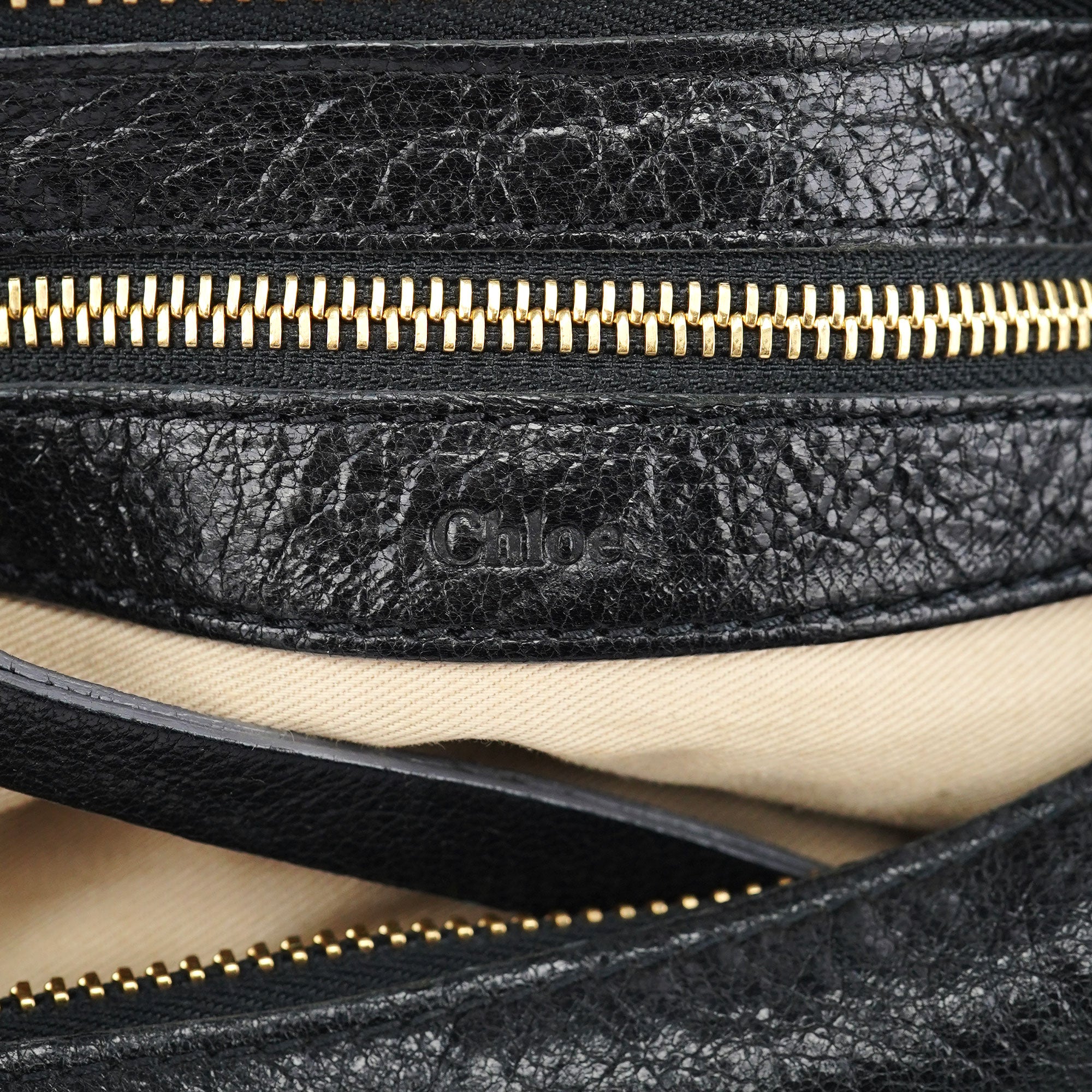 Black Lambskin Knot Handle Hobo Shoulder Bag