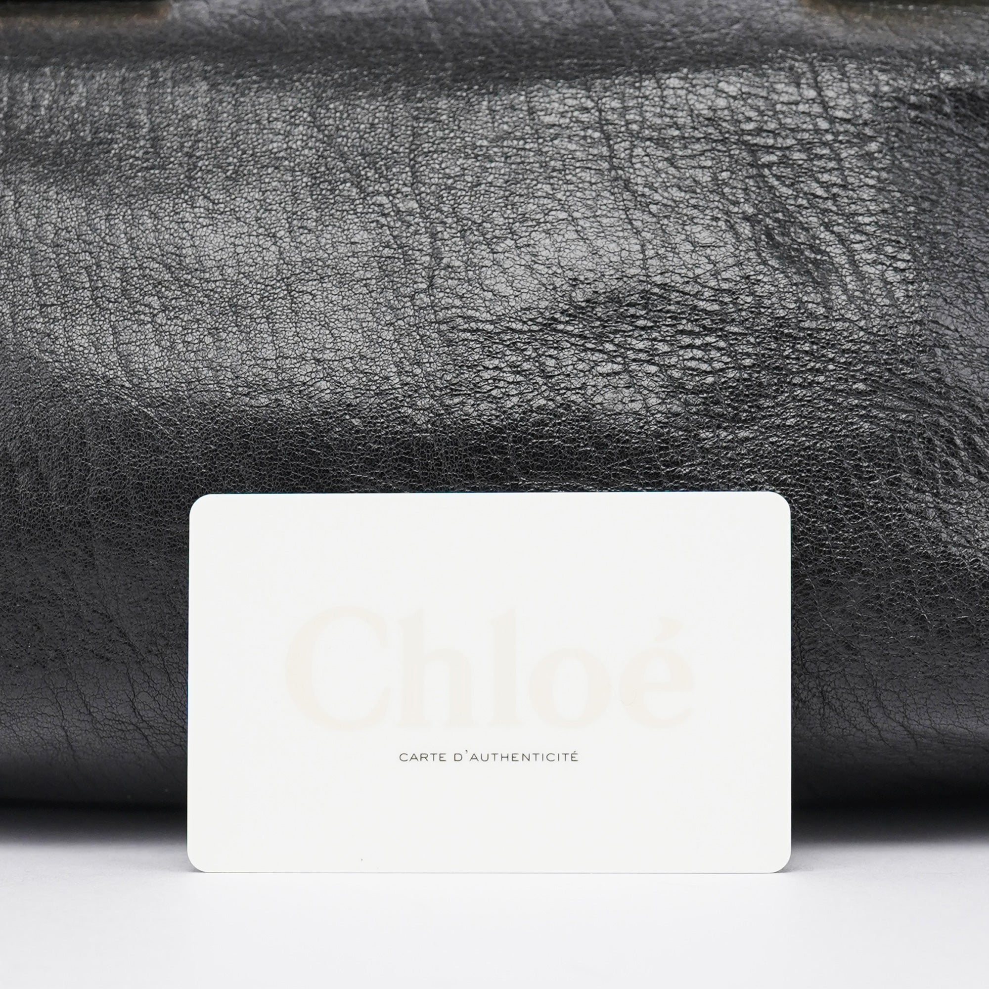 Black Lambskin Leather Tote Bag