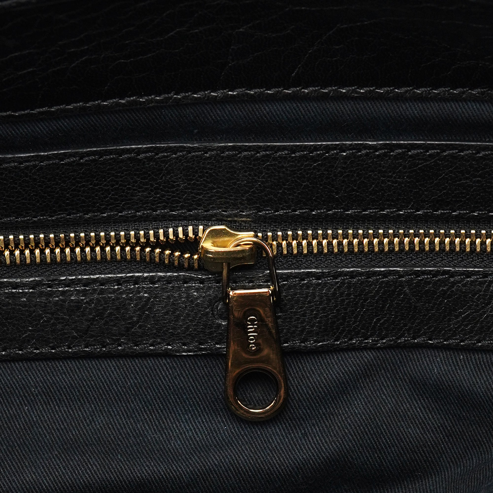 Black Lambskin Leather Tote Bag
