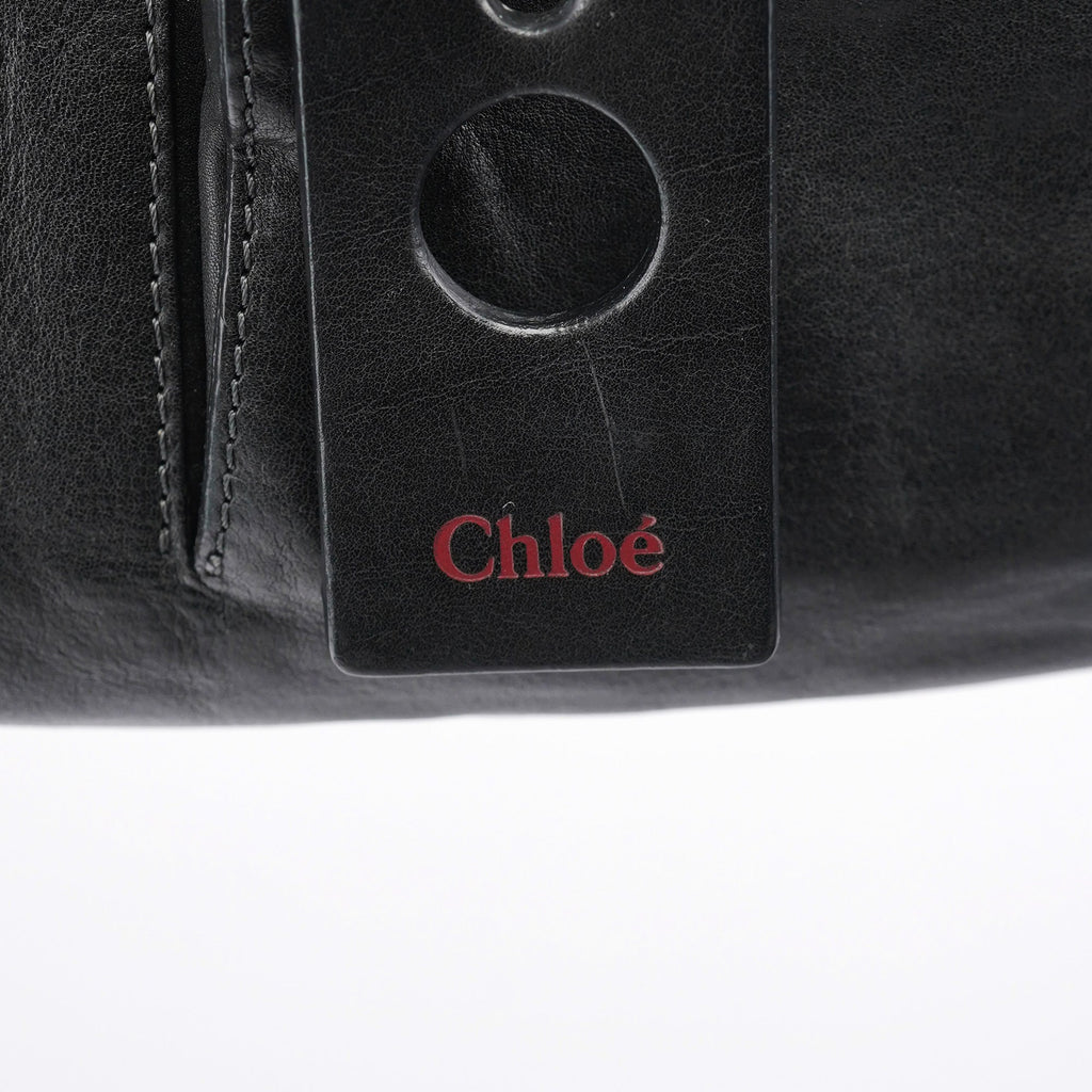Black Lambskin Leather Tote Bag
