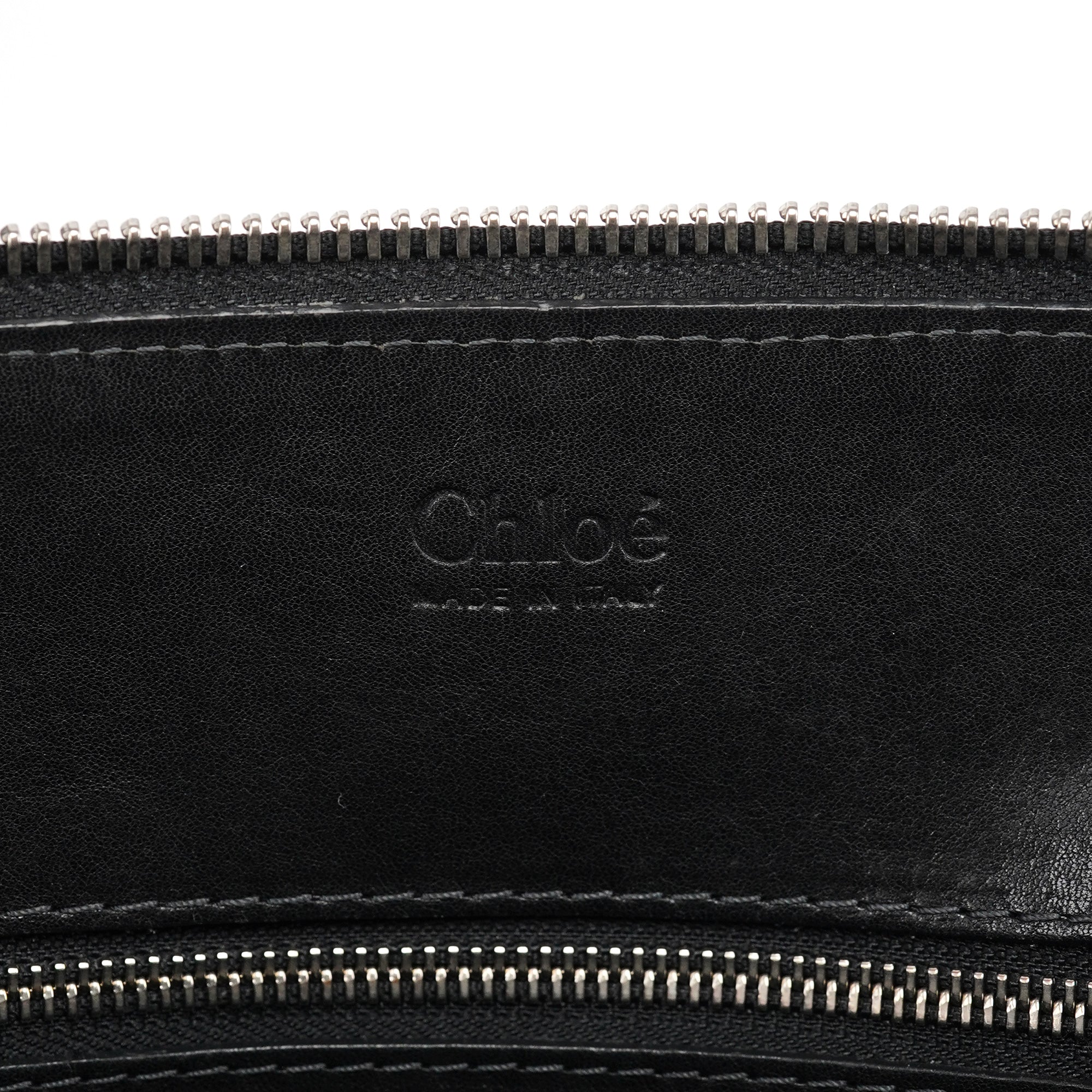 Black Lambskin Leather Tote Bag