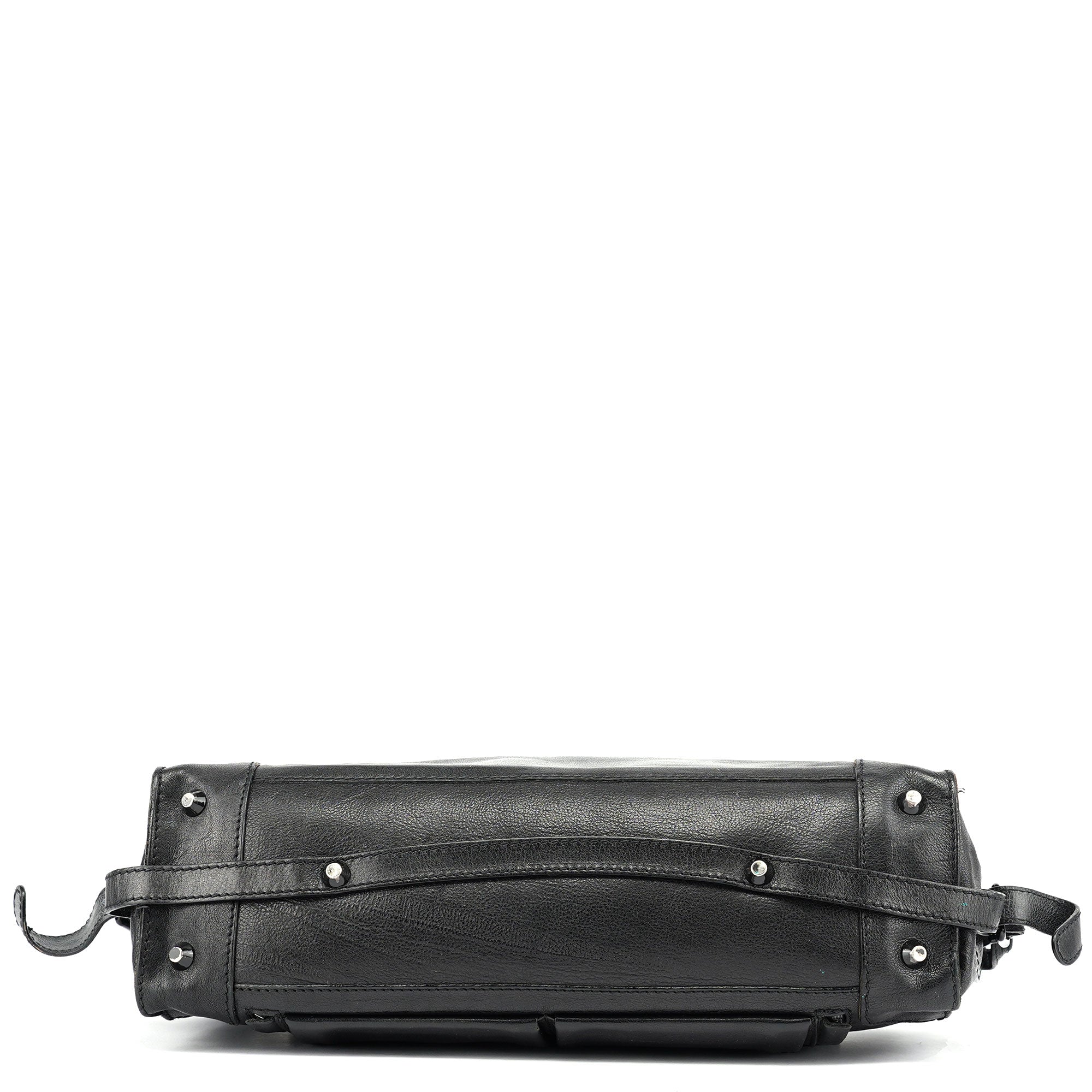 Black Lambskin Tote Bag