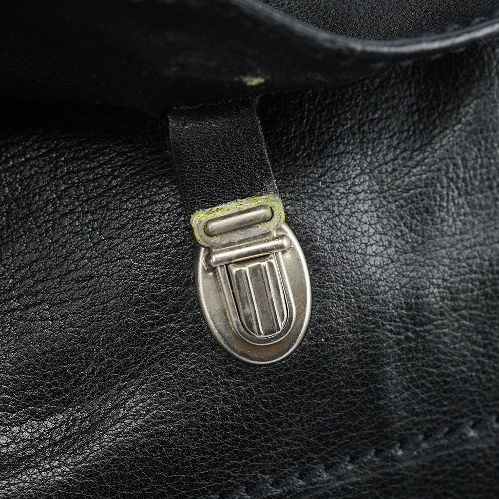 Black Lambskin Tote Bag
