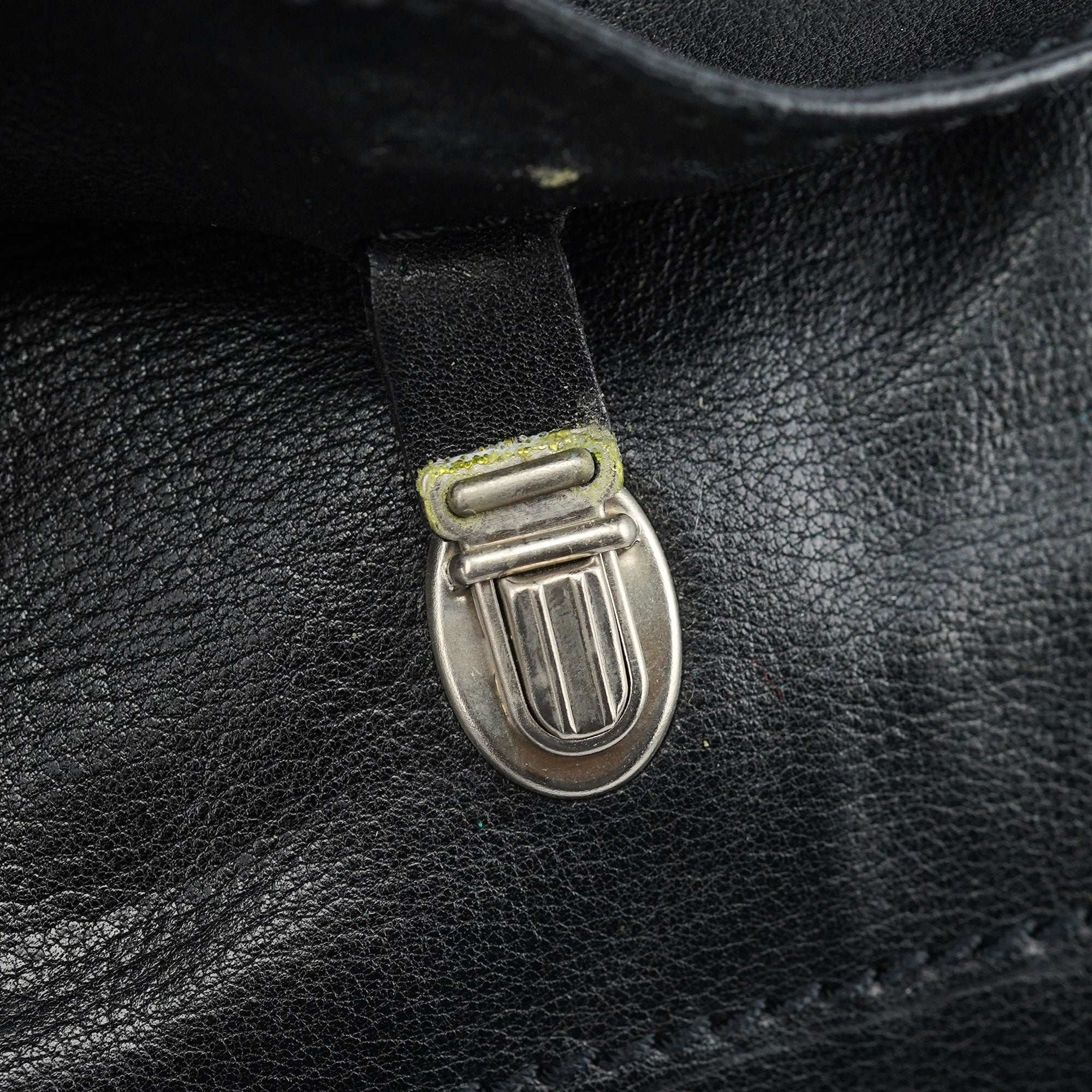 Black Lambskin Tote Bag