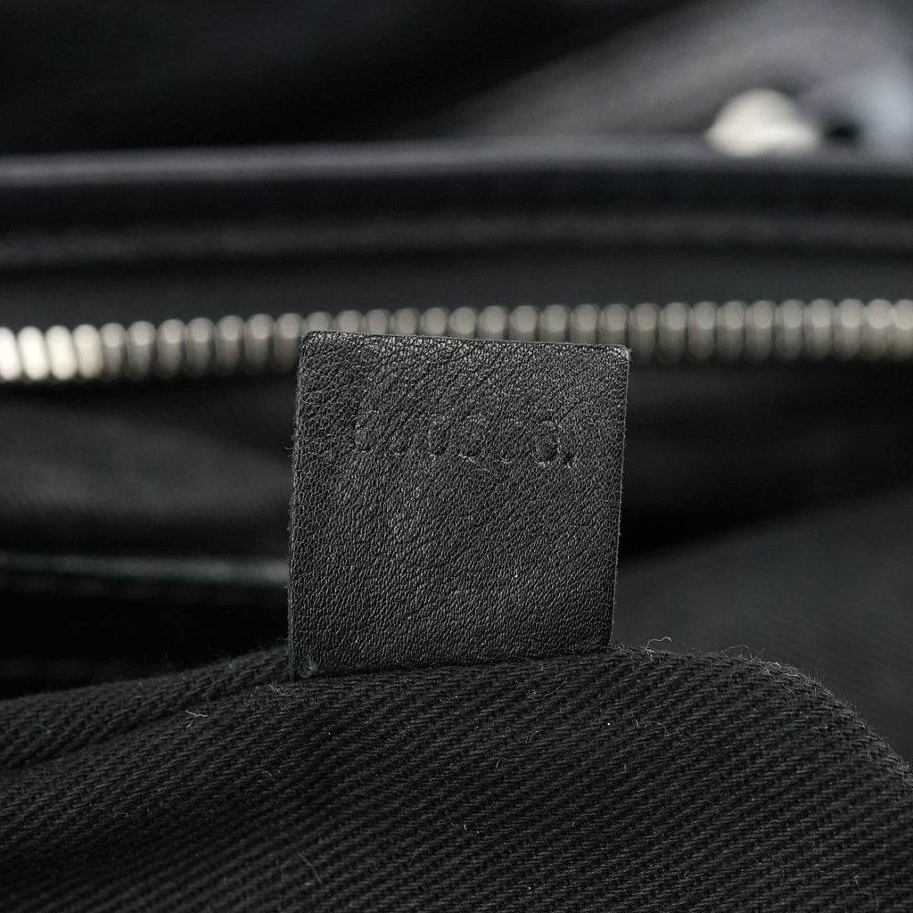 Black Lambskin Tote Bag