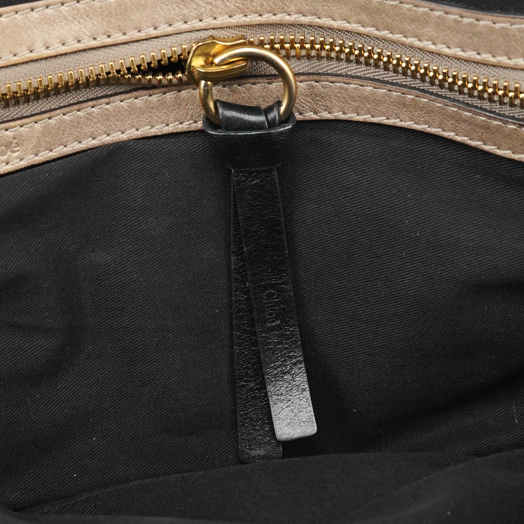 Black Leather Bay Tote Bag