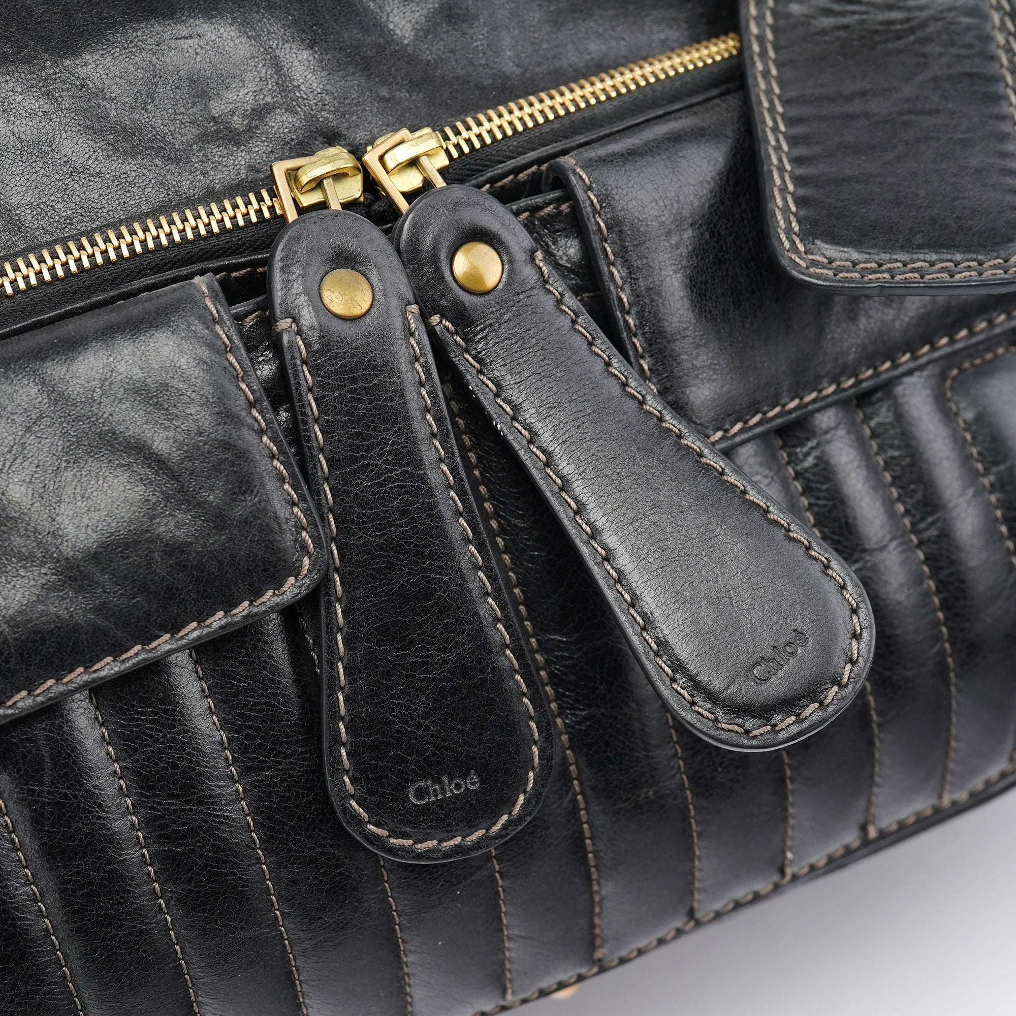 Black Leather Bay Travel Weekender Bag