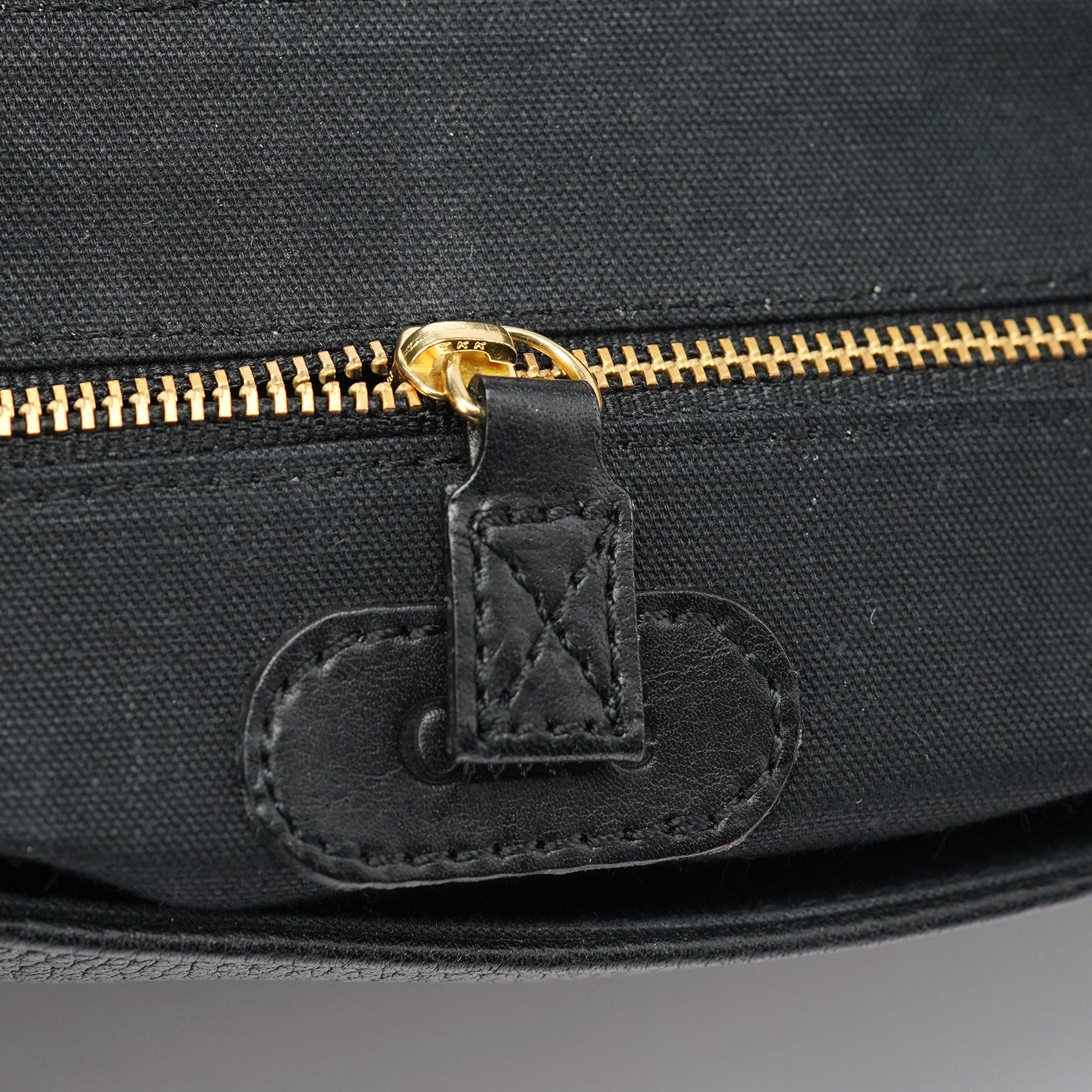 Black Leather C Crossbody Bag