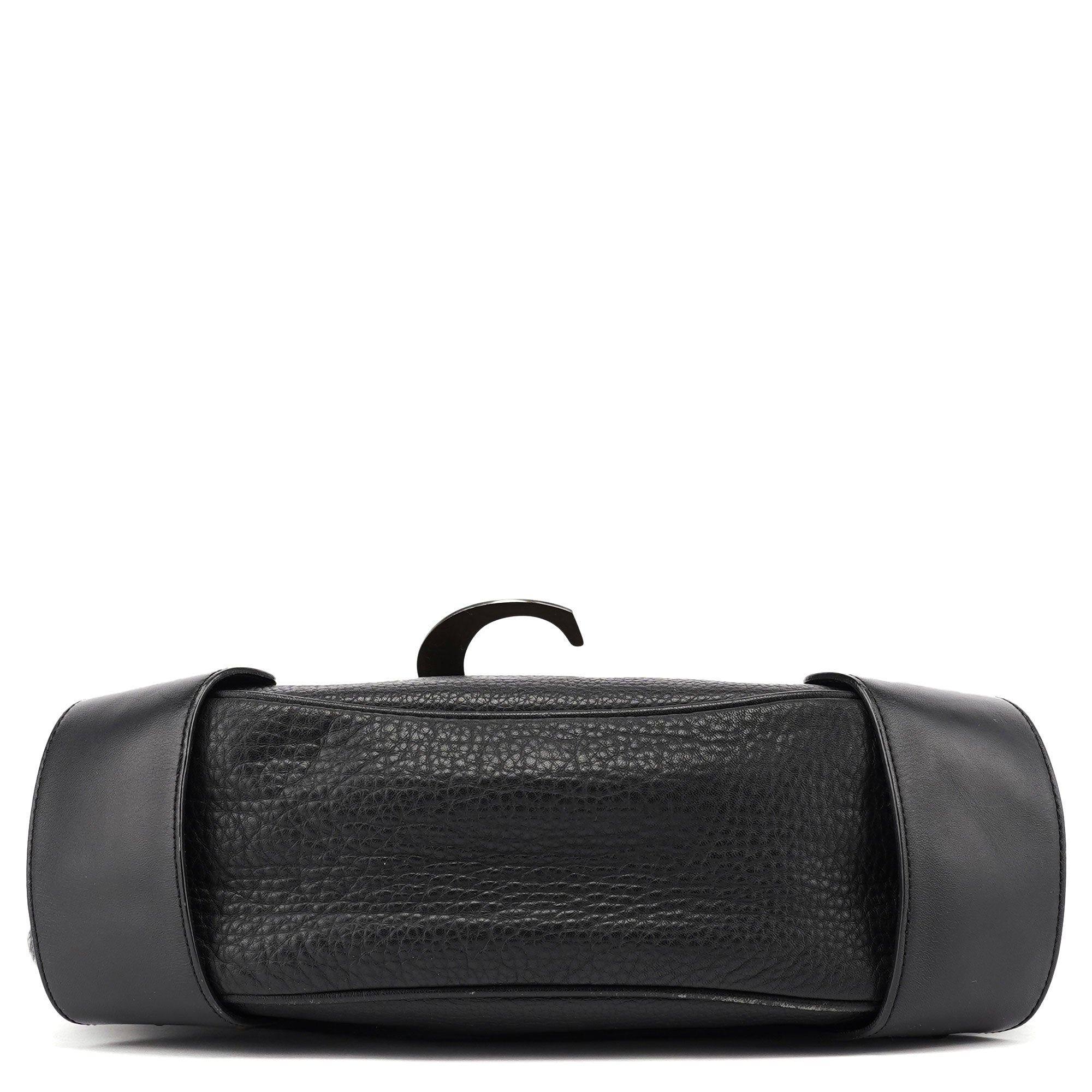 Black Leather C Shoulder Bag