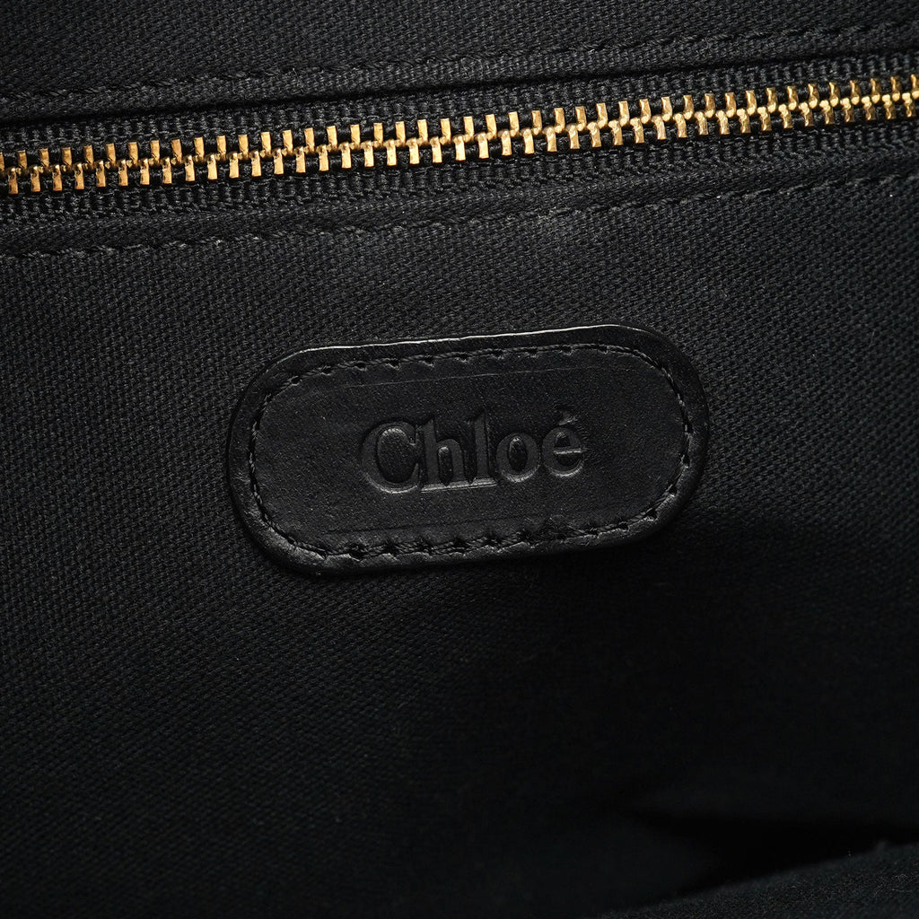 Black Leather C Shoulder Bag