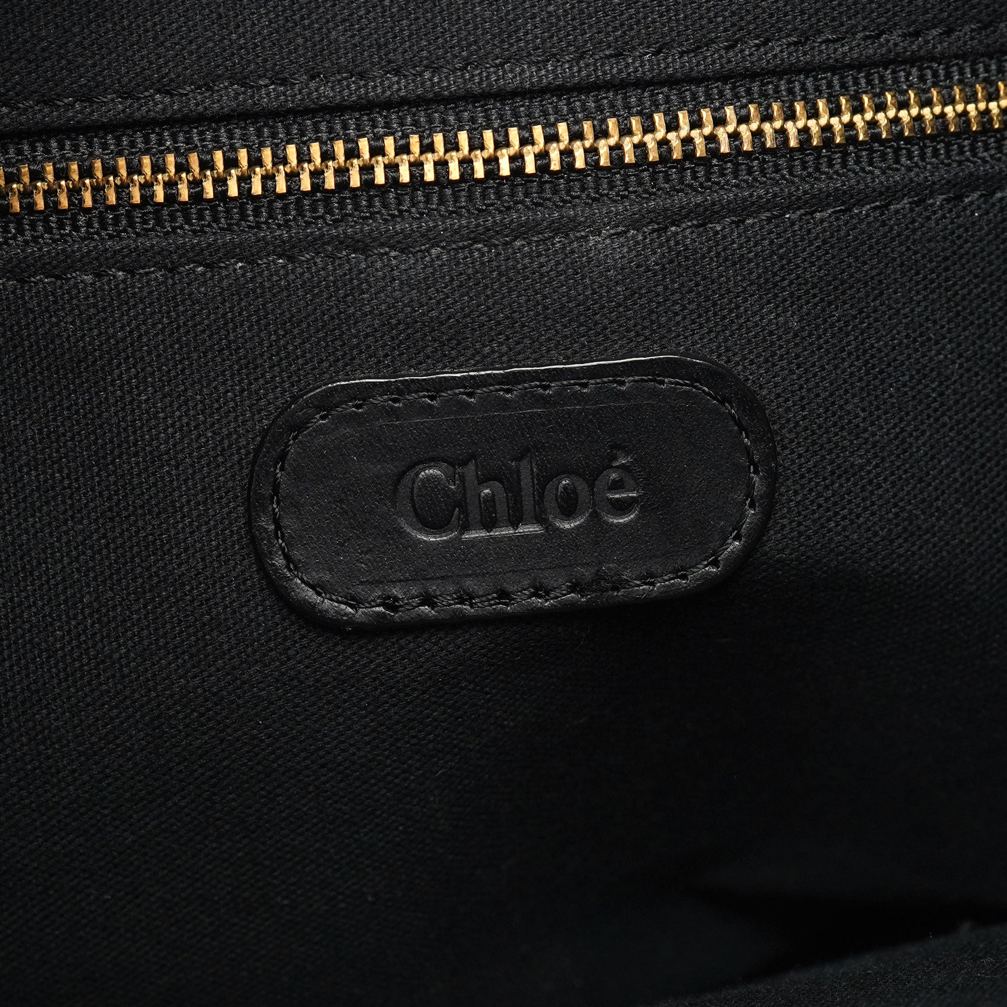 Black Leather C Shoulder Bag