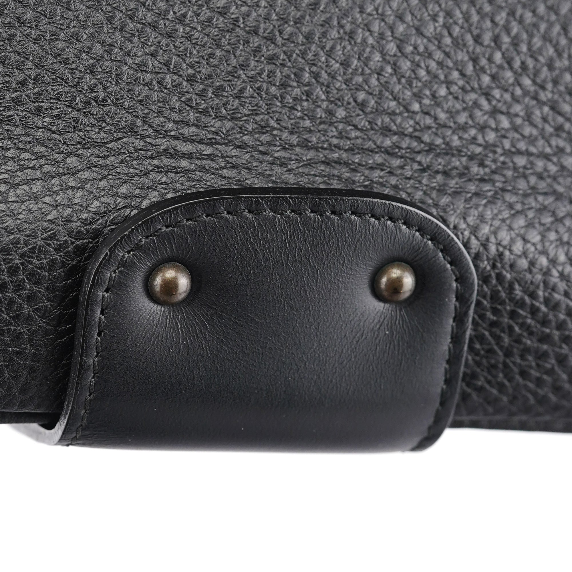 Black Leather C Shoulder Bag