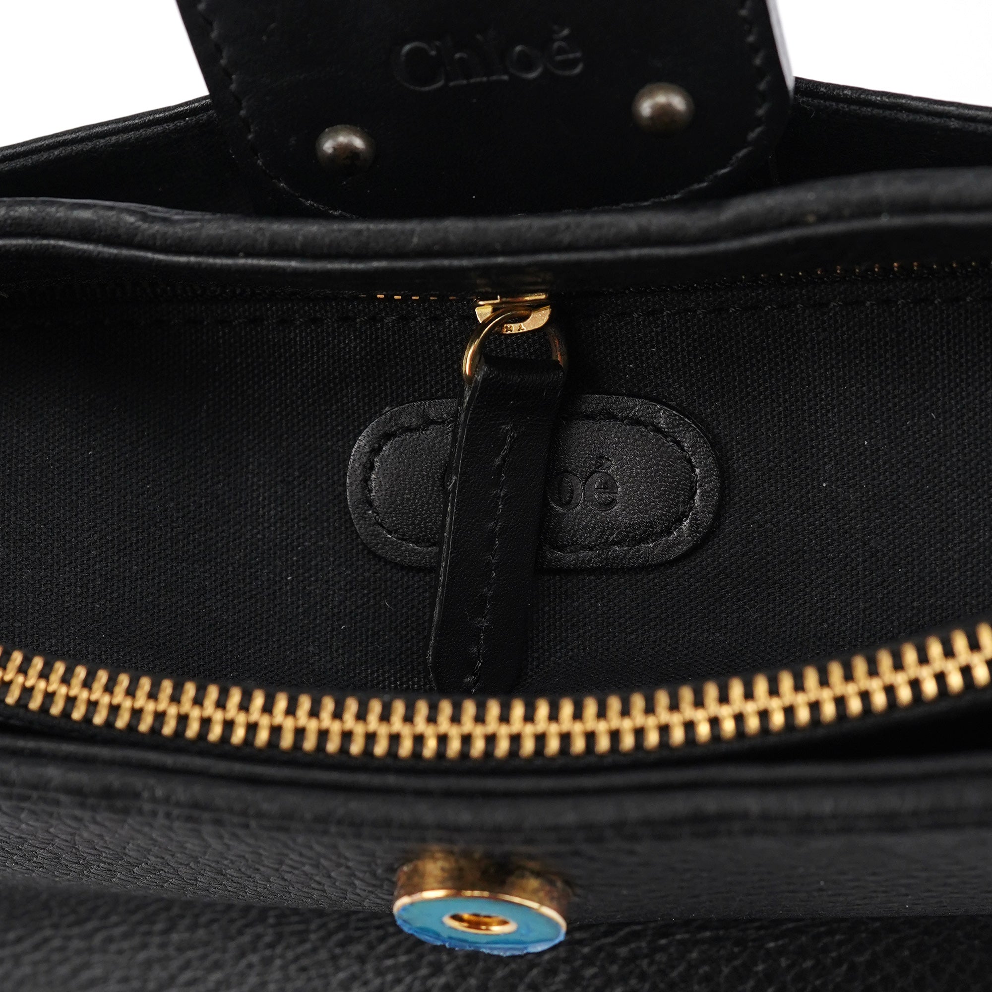 Black Leather C Shoulder Bag