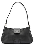 Black Leather C Shoulder Bag