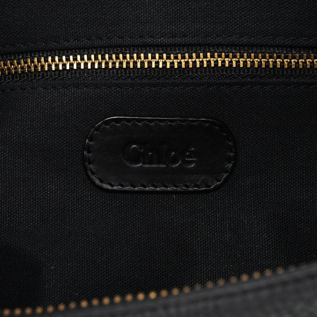 Black Leather C Shoulder Bag