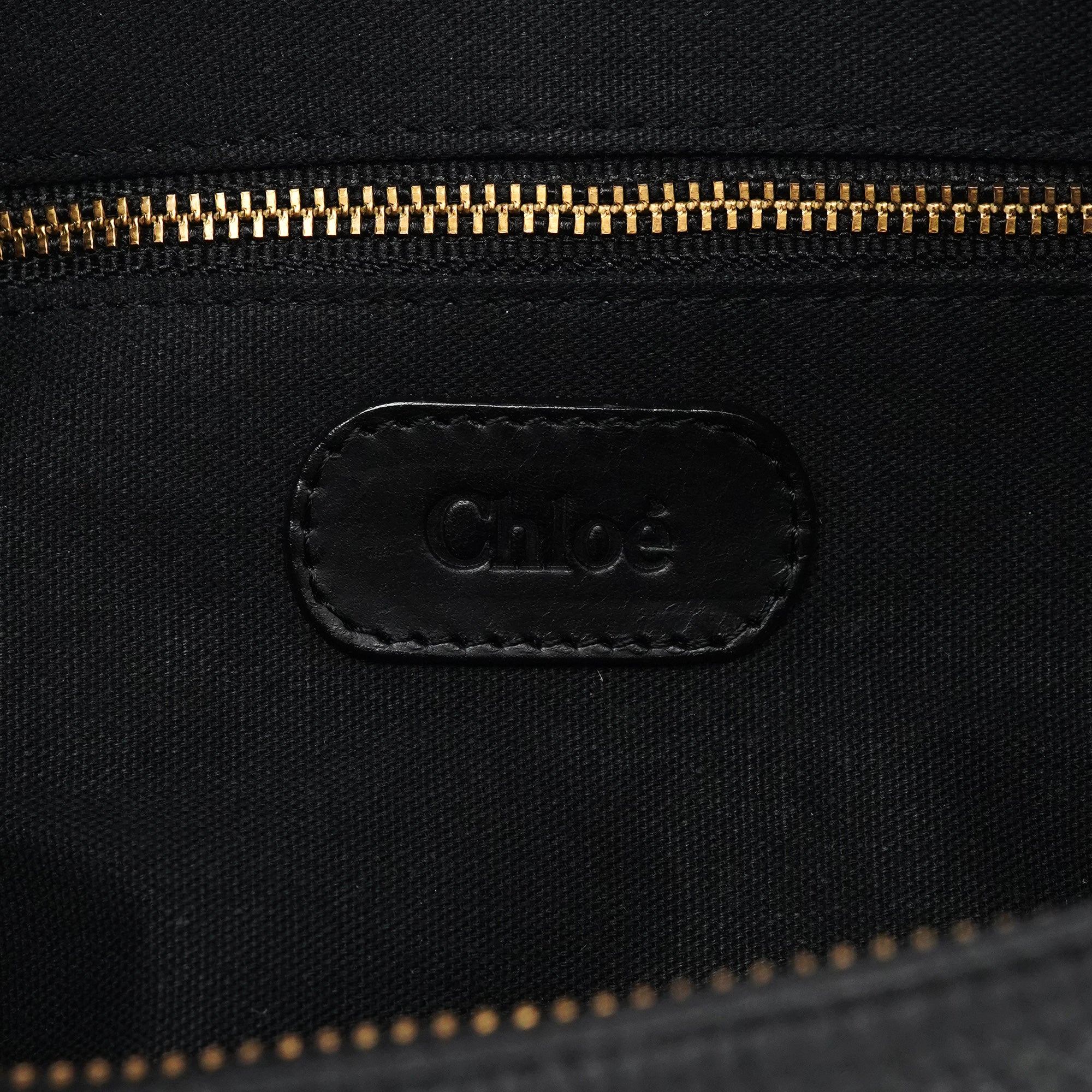 Black Leather C Shoulder Bag