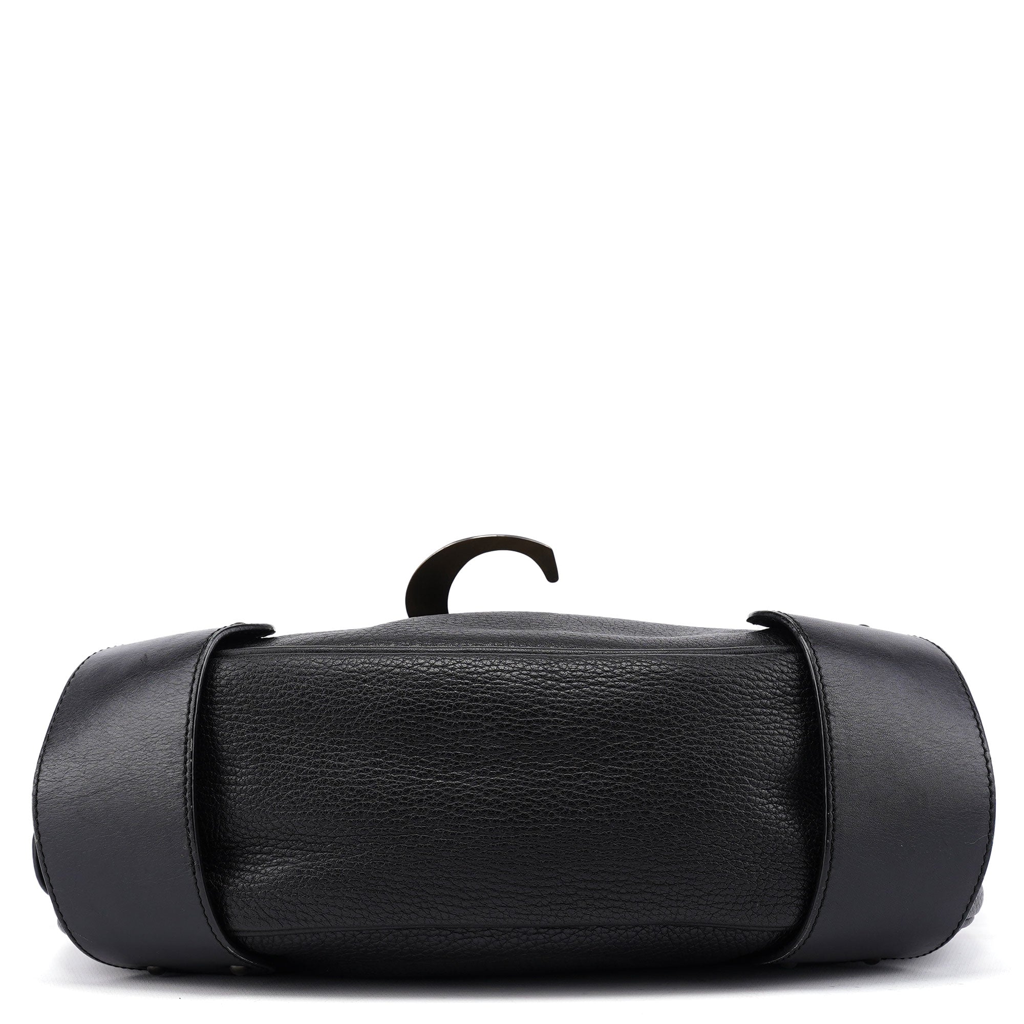 Black Leather C Shoulder Bag