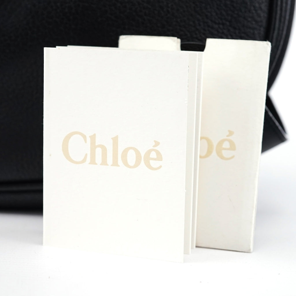 Black Leather C Shoulder Bag