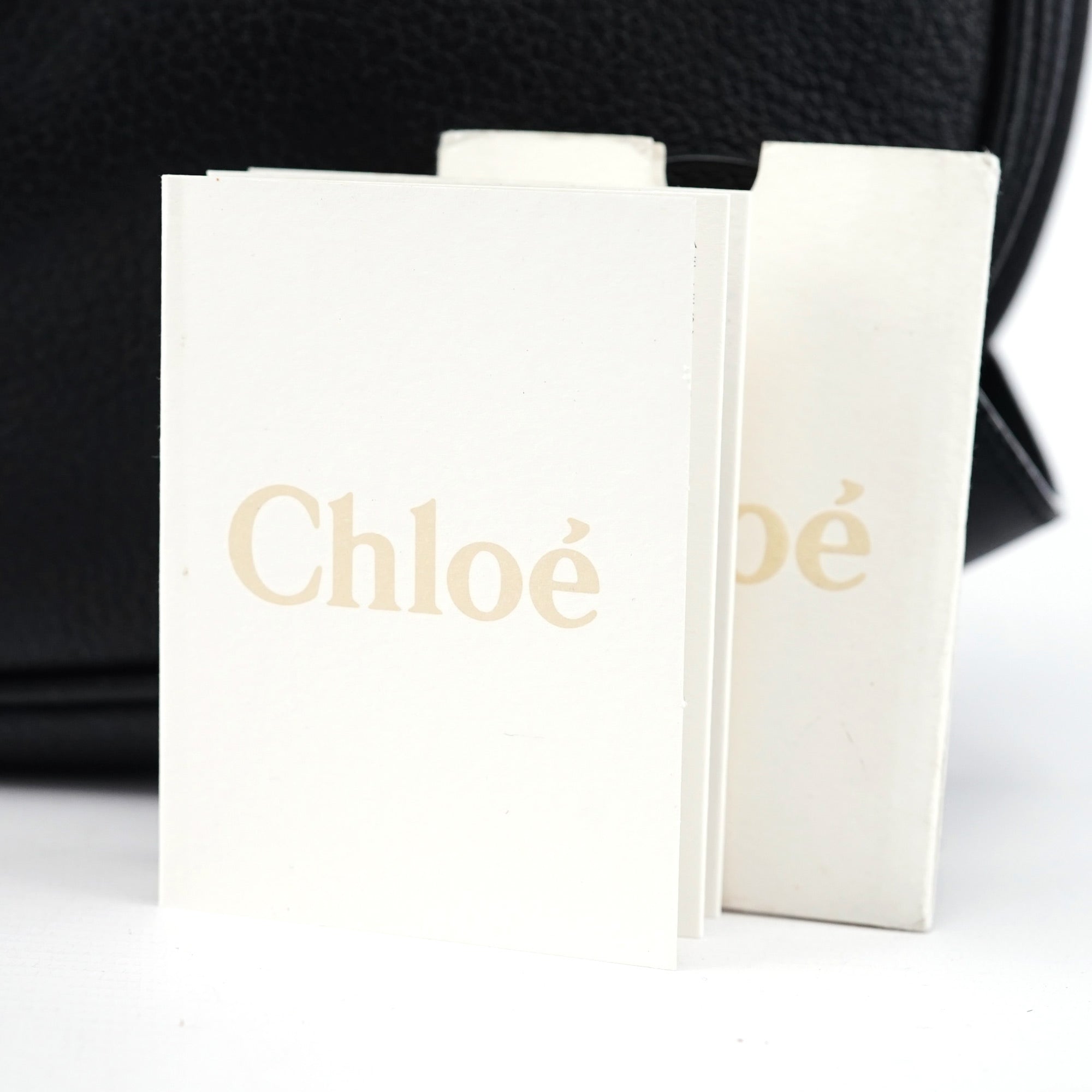 Black Leather C Shoulder Bag