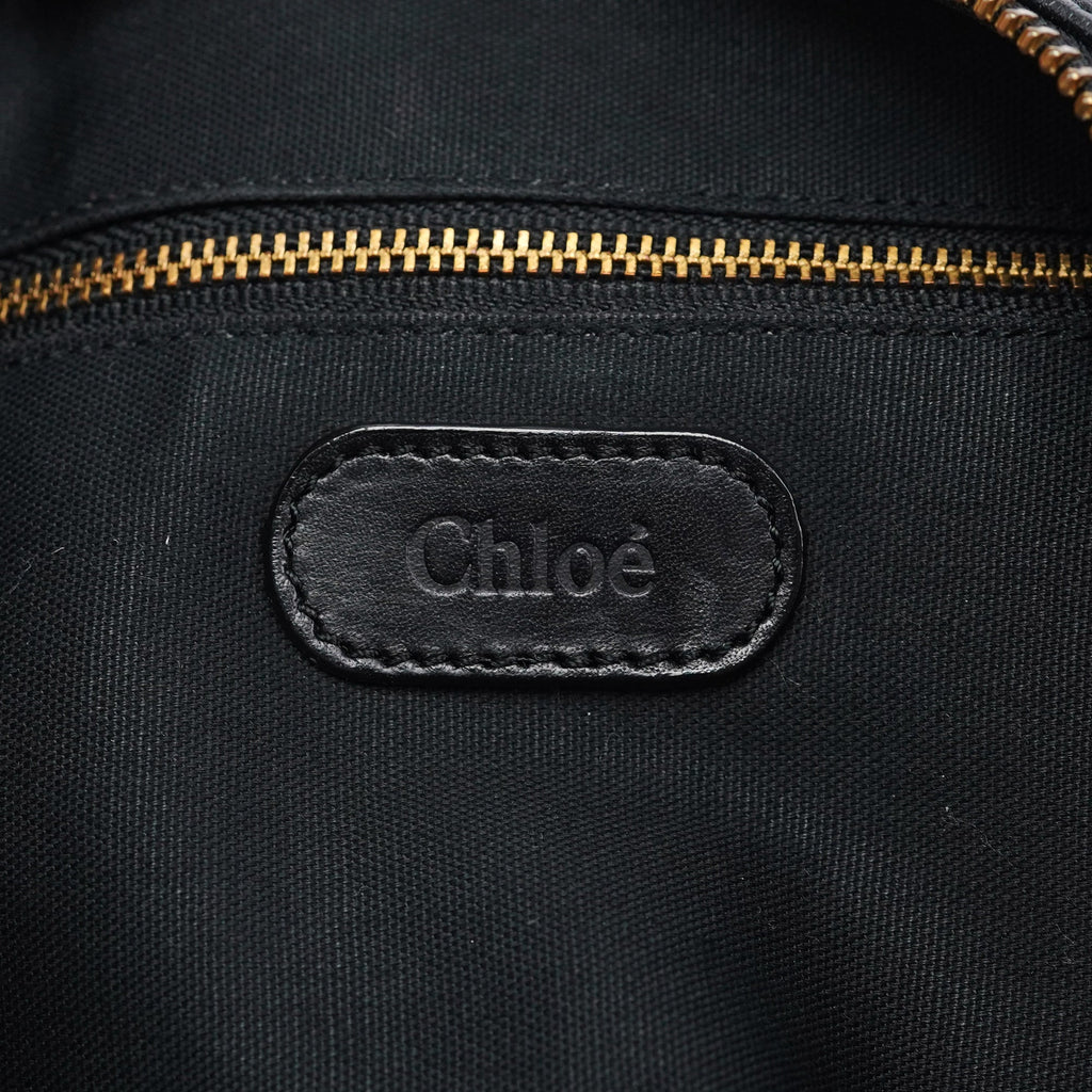 Black Leather C Shoulder Bag