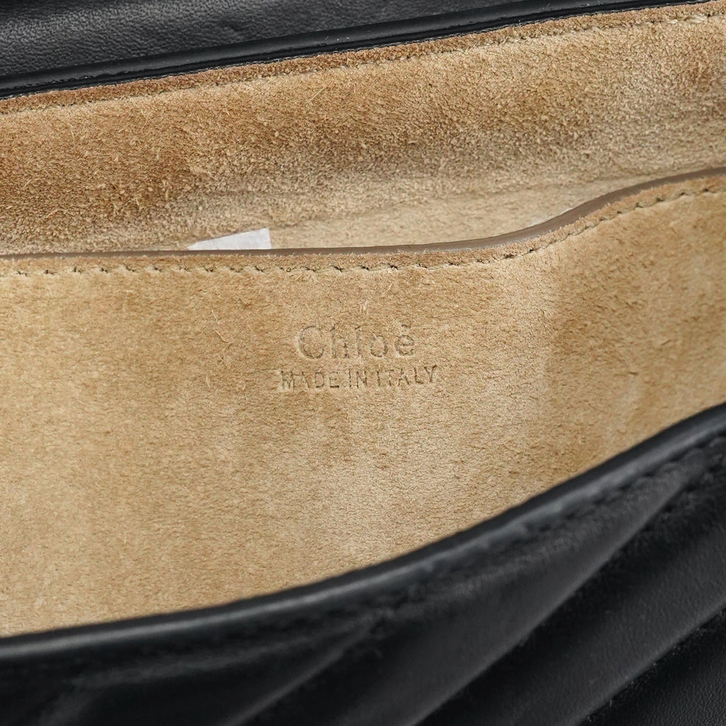 Black Leather Drew 2-Way Crossbody Bag