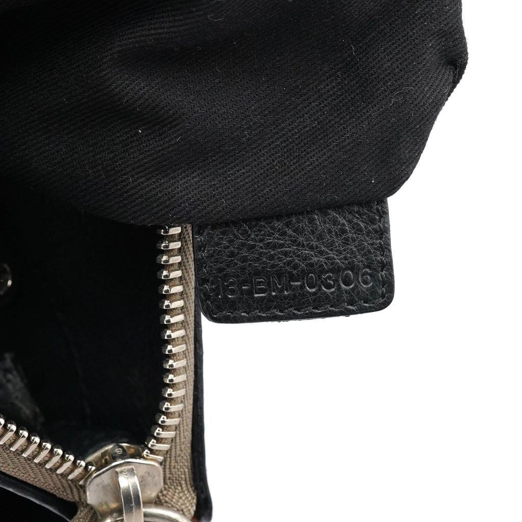 Black Leather Edith Tote Bag