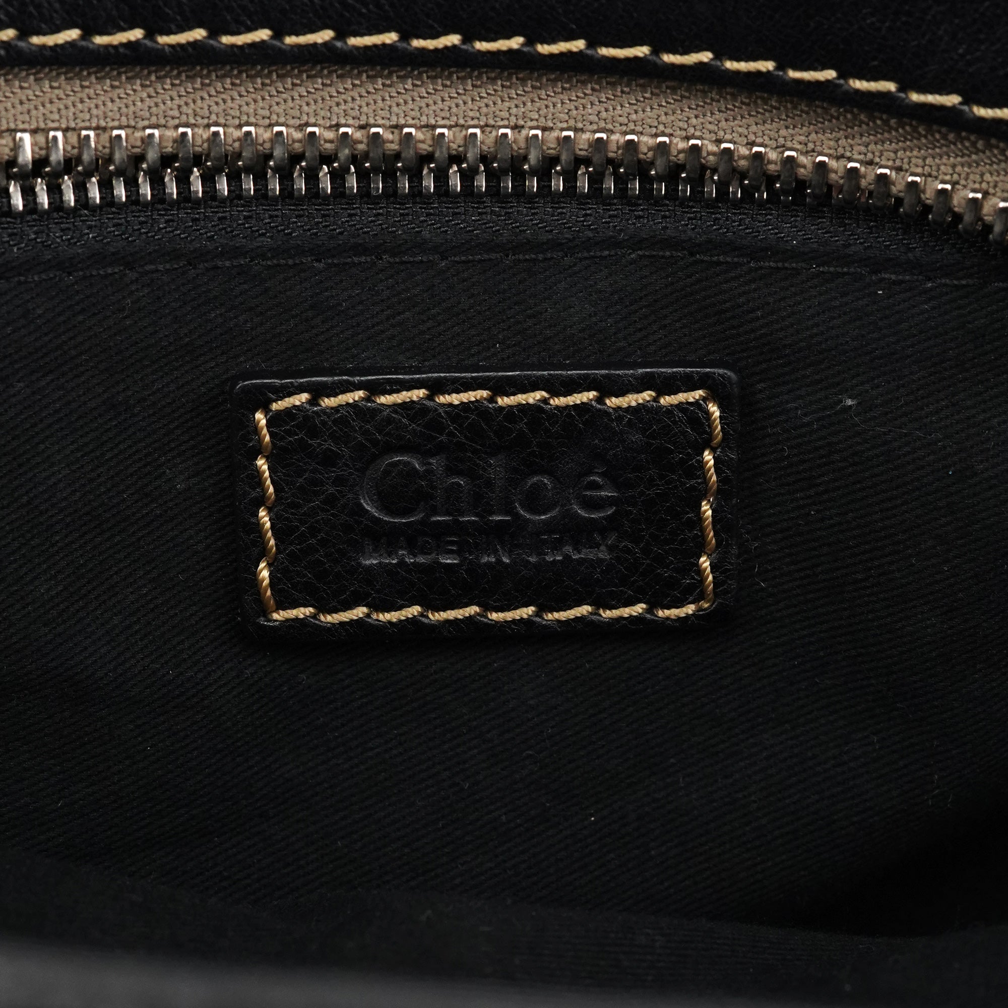 Black Leather Edith Tote Bag