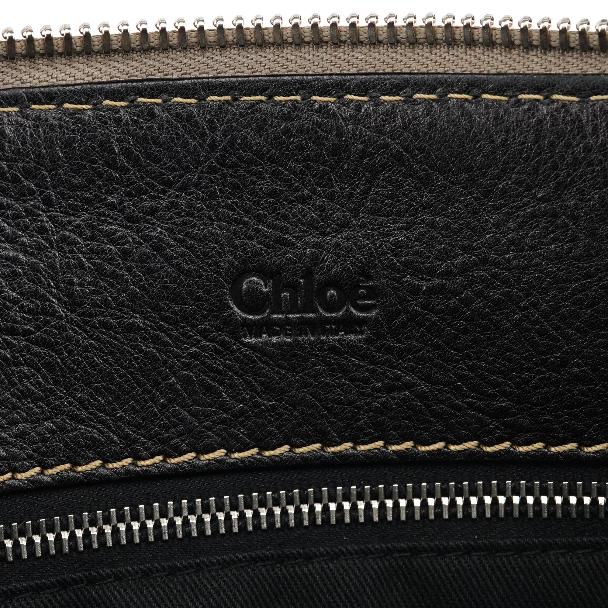 Black Leather Edith Tote Bag