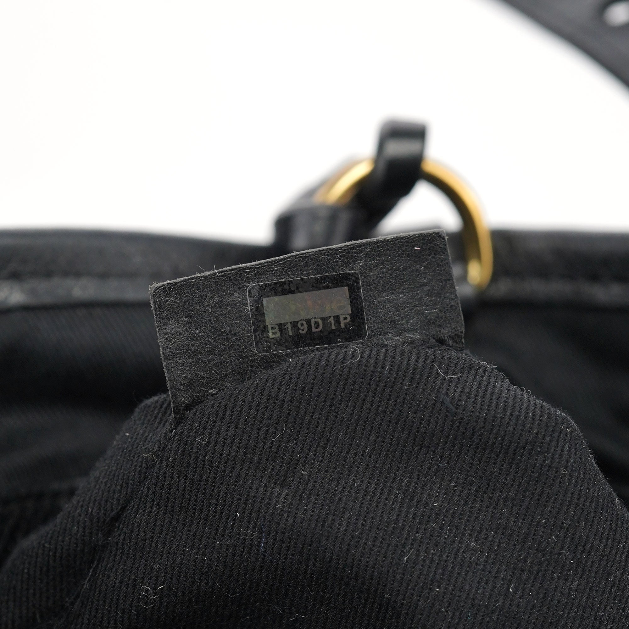 Black Leather Ellen Zippered Tote Bag