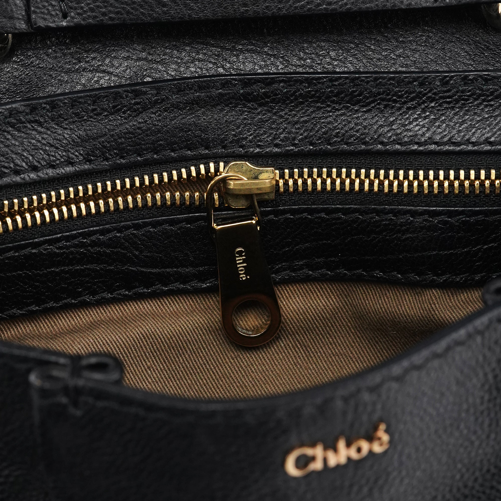 Black Leather Elsie 2-Way Top Handle Bag