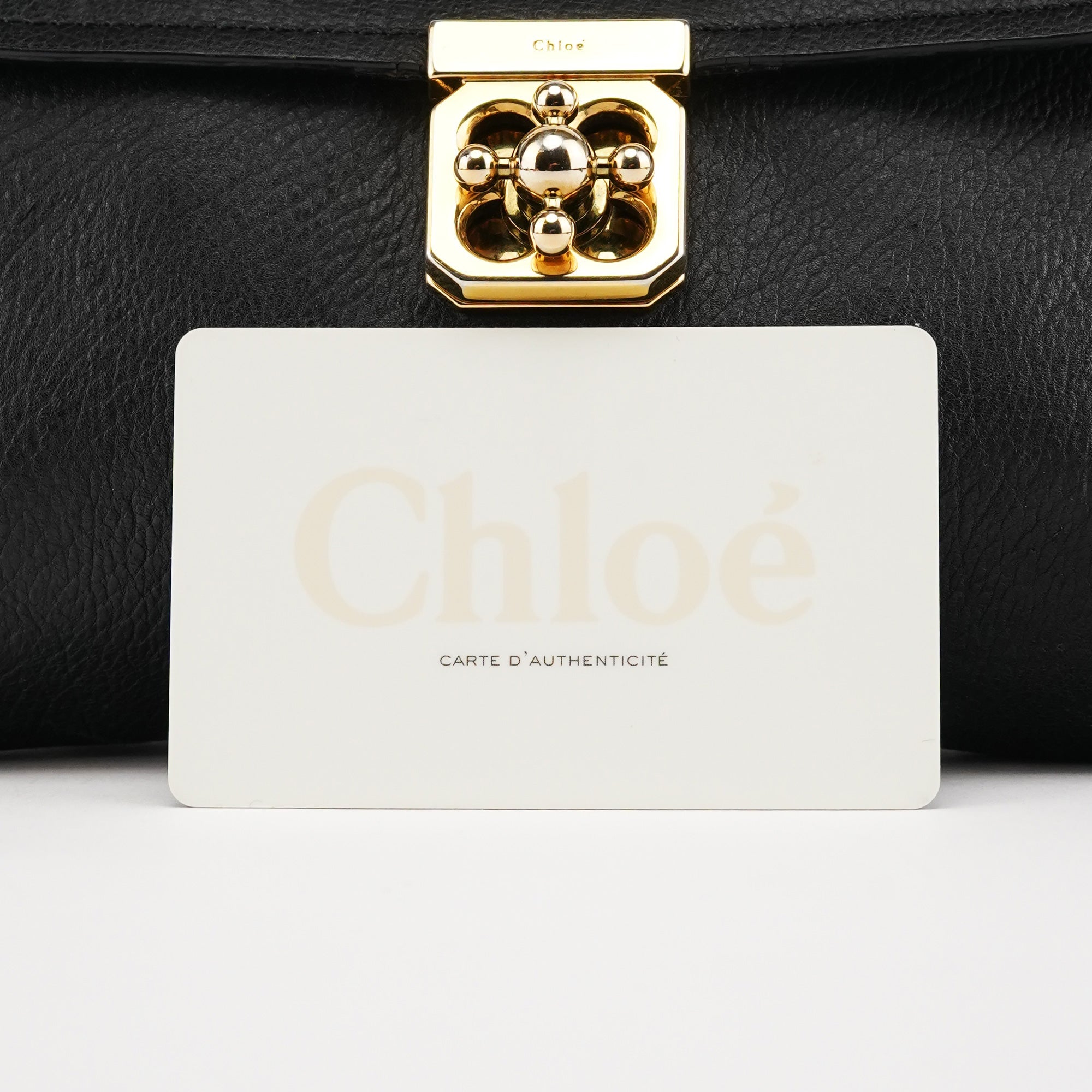 Black Leather Elsie Mini Shoulder Bag