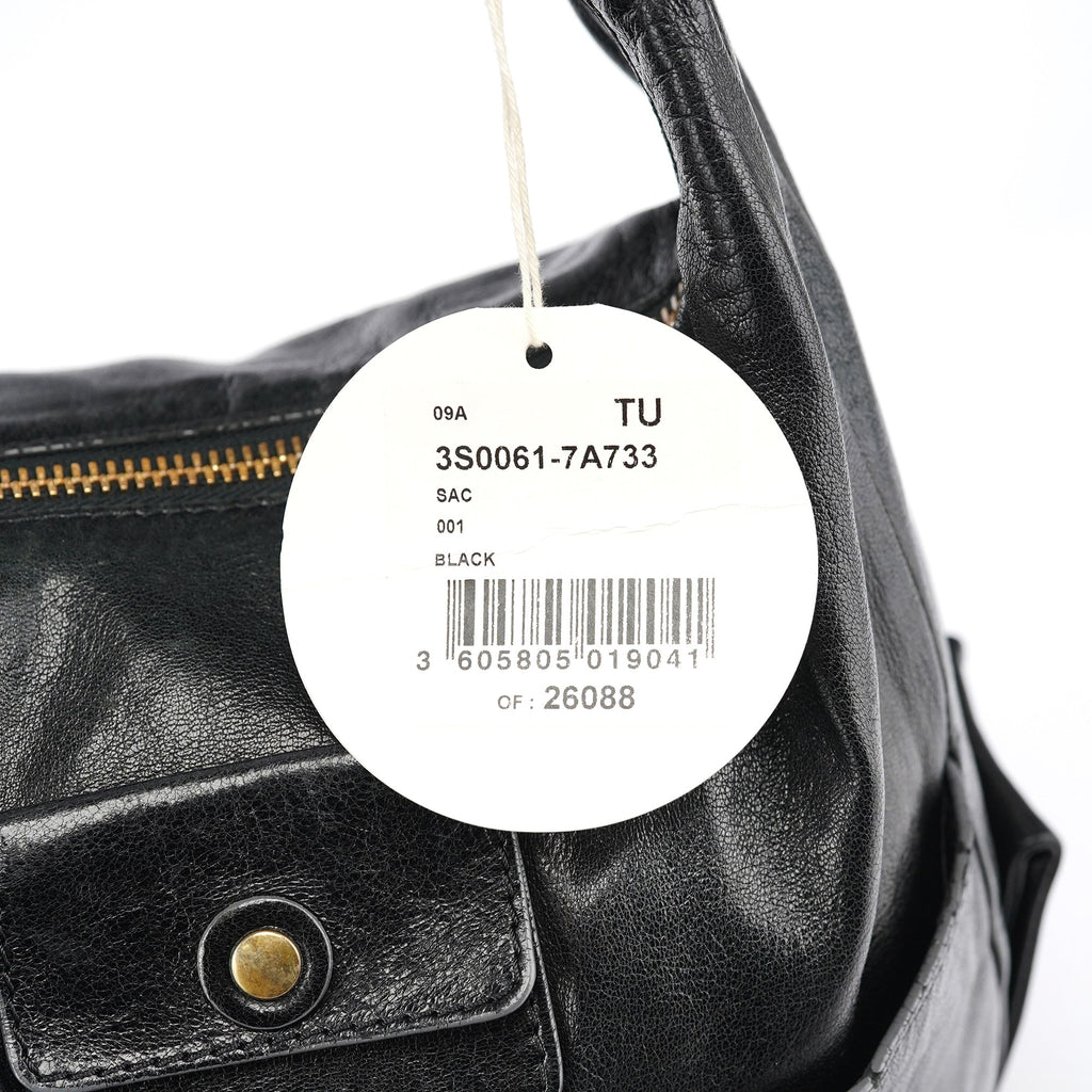 Black Leather Heloise 2-Way Bag