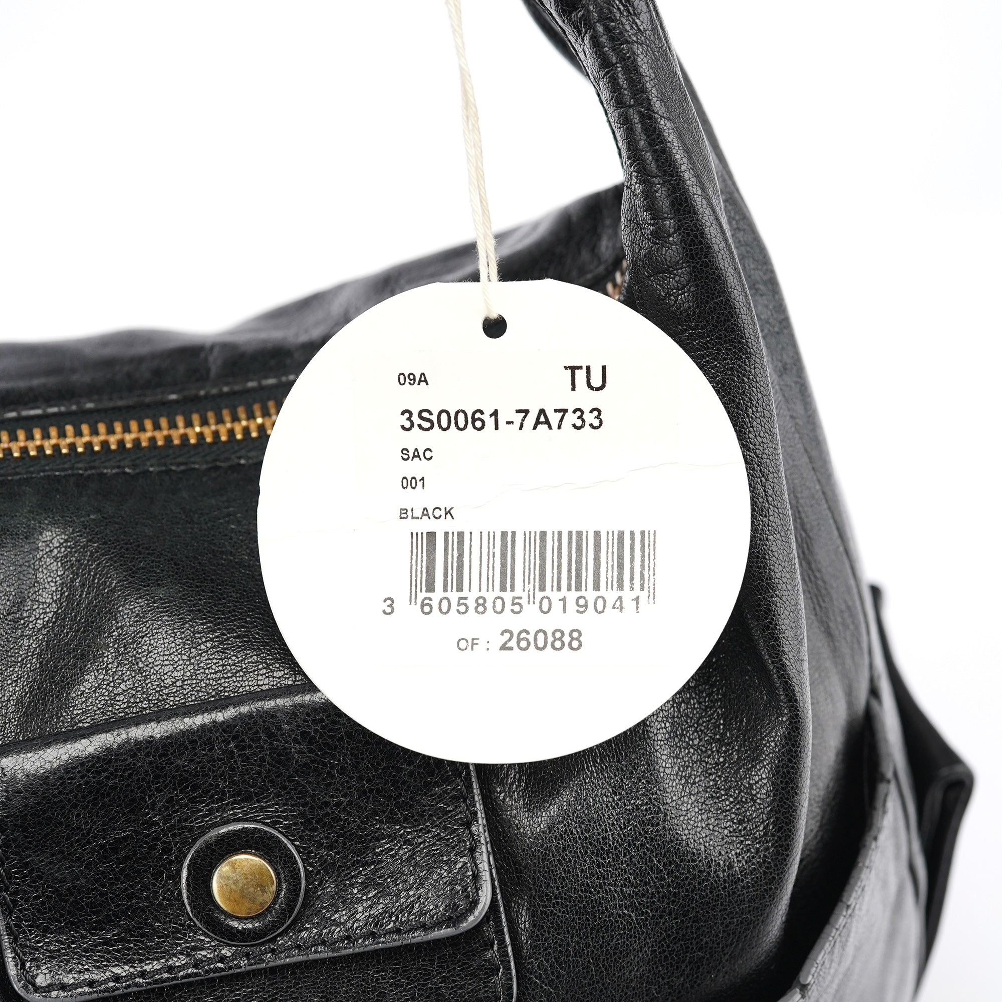Black Leather Heloise 2-Way Bag