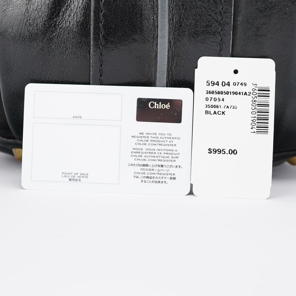 Black Leather Heloise 2-Way Bag