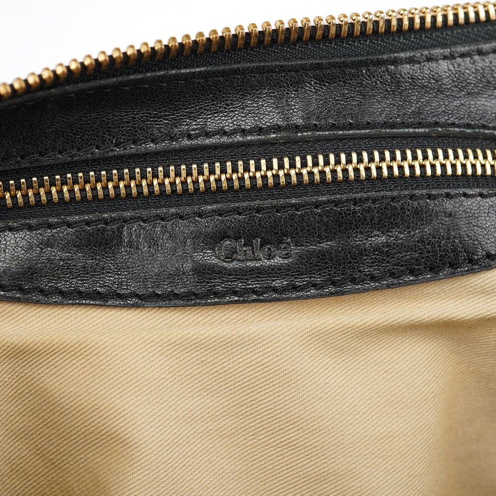 Black Leather Heloise 2-Way Bag