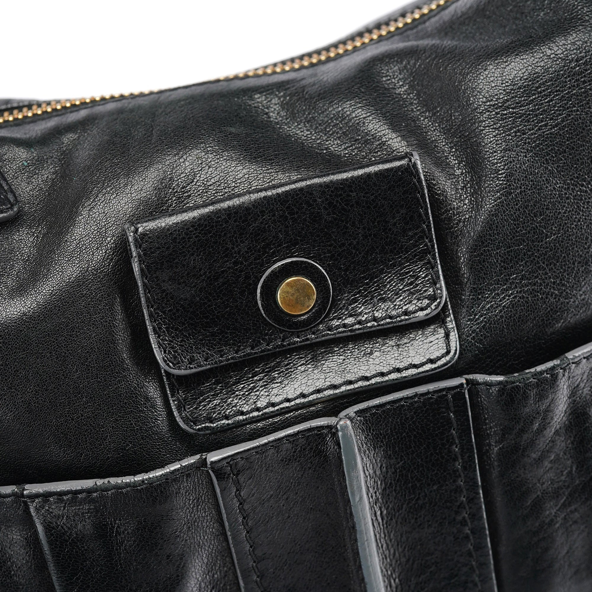 Black Leather Heloise 2-Way Bag
