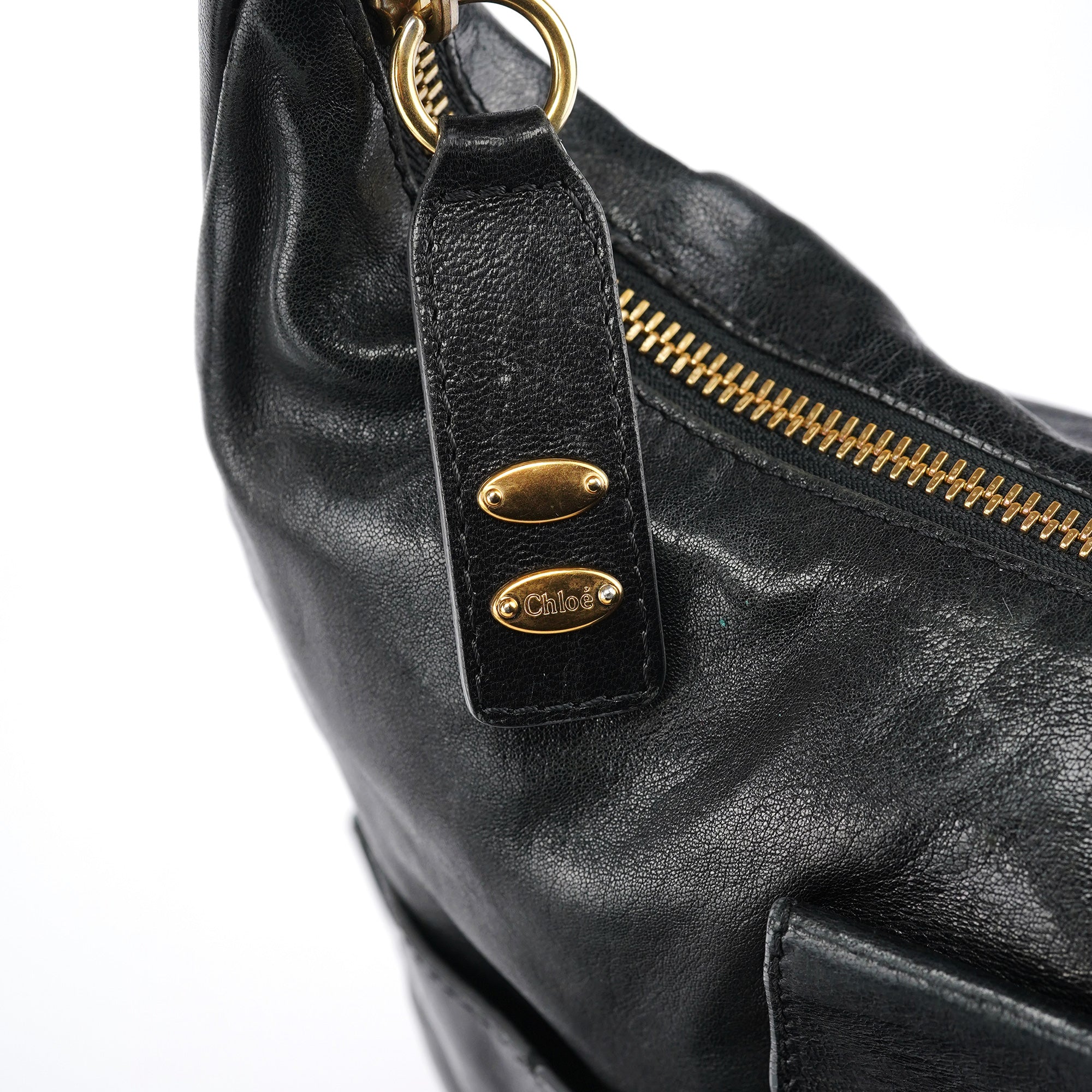 Black Leather Heloise 2-Way Bag