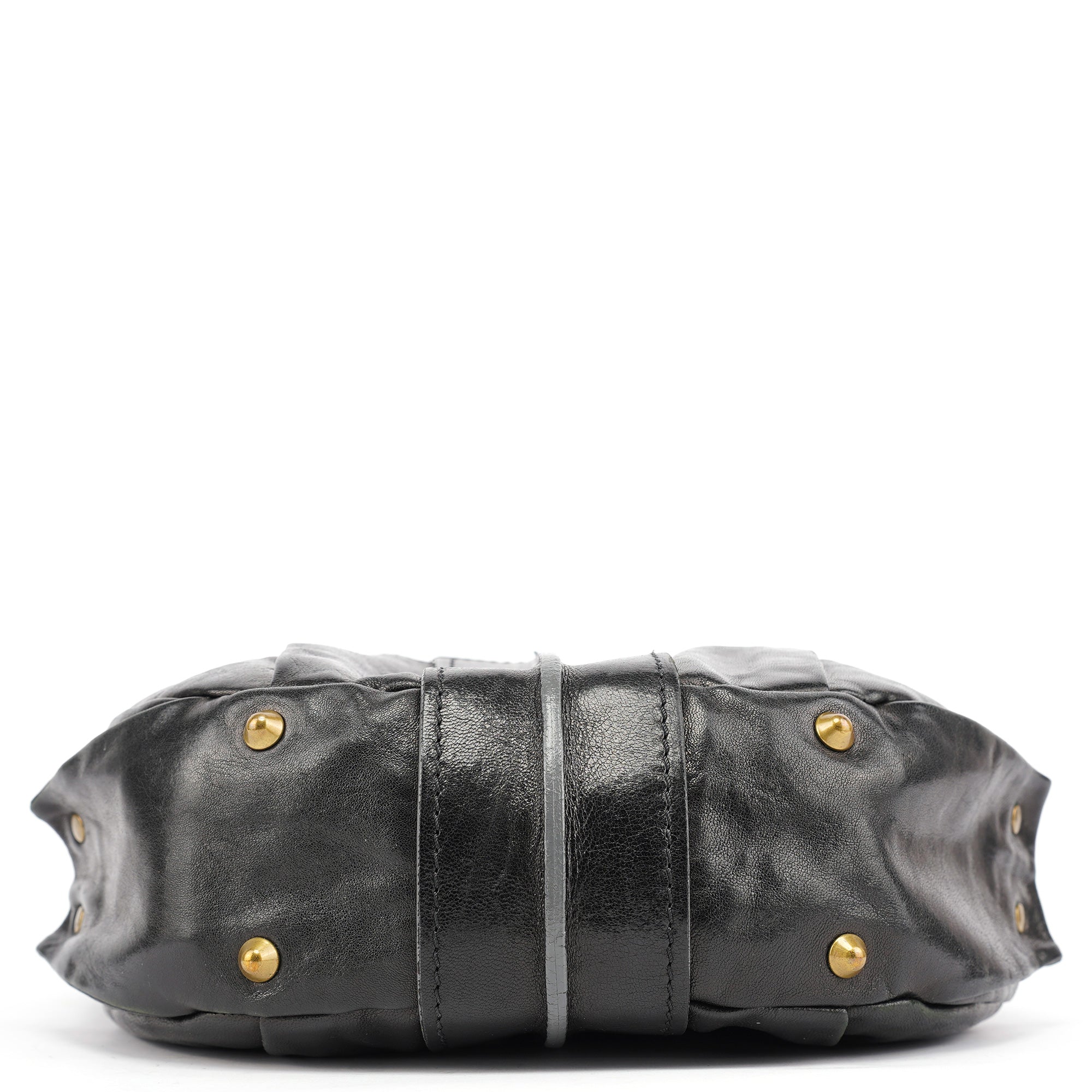 Black Leather Heloise 2-Way Bag